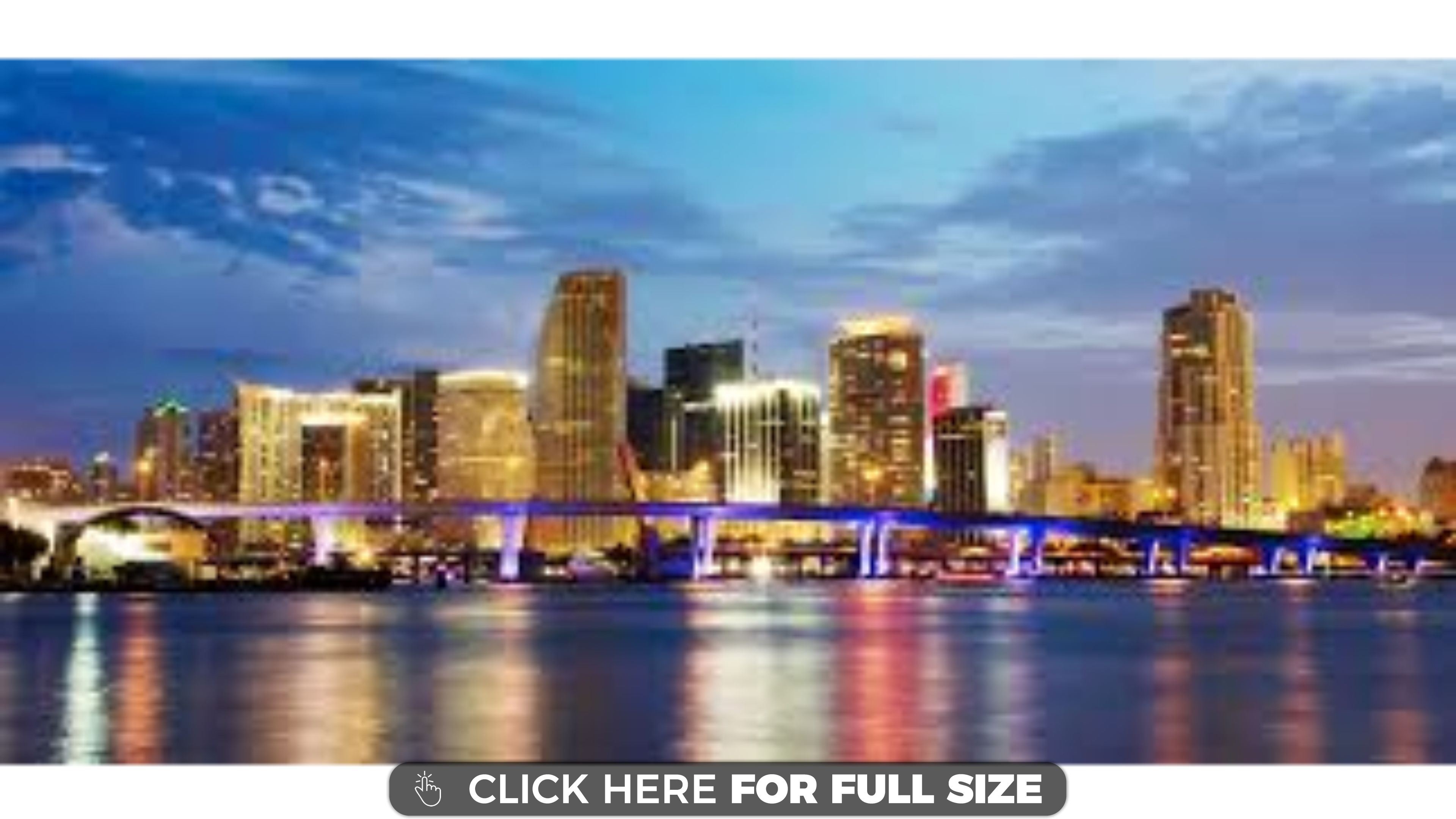 3840x2160 Downtown Miami Skyline at dusk HD wallpaper Advantage