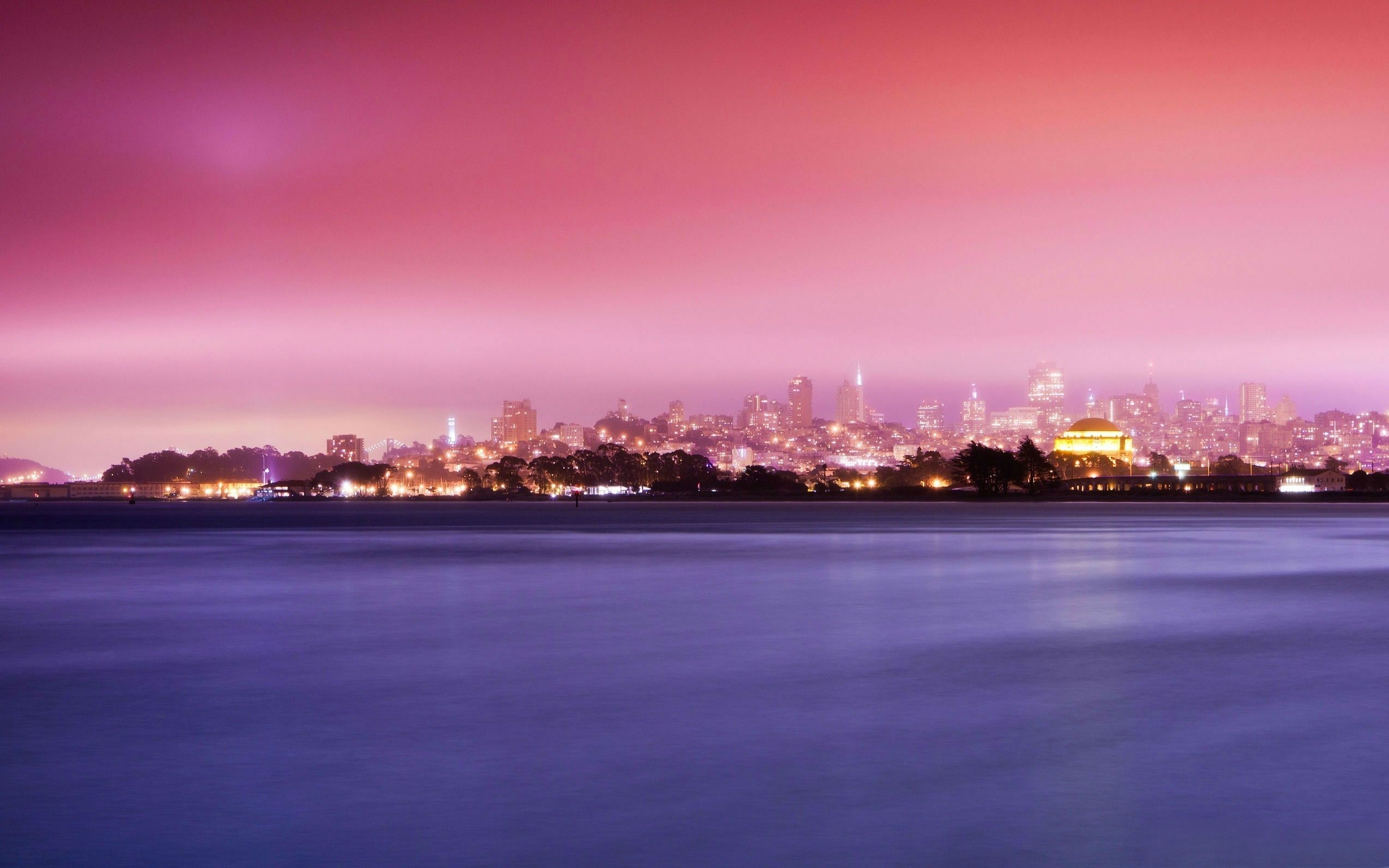 2560x1600 Gorgeous Cityscape In Pastel Colors