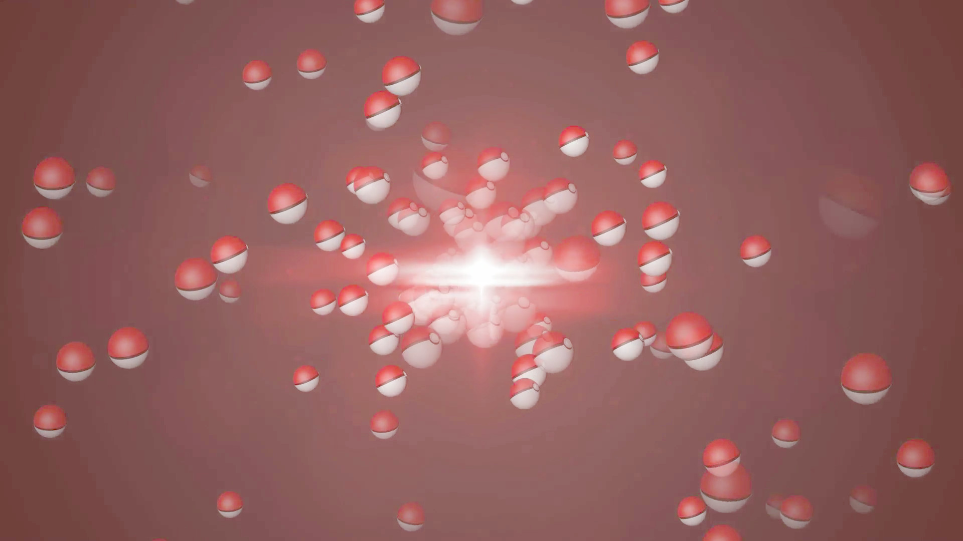 1920x1080 Pokeball animation on background. 3D rendered Motion Background -  VideoBlocks