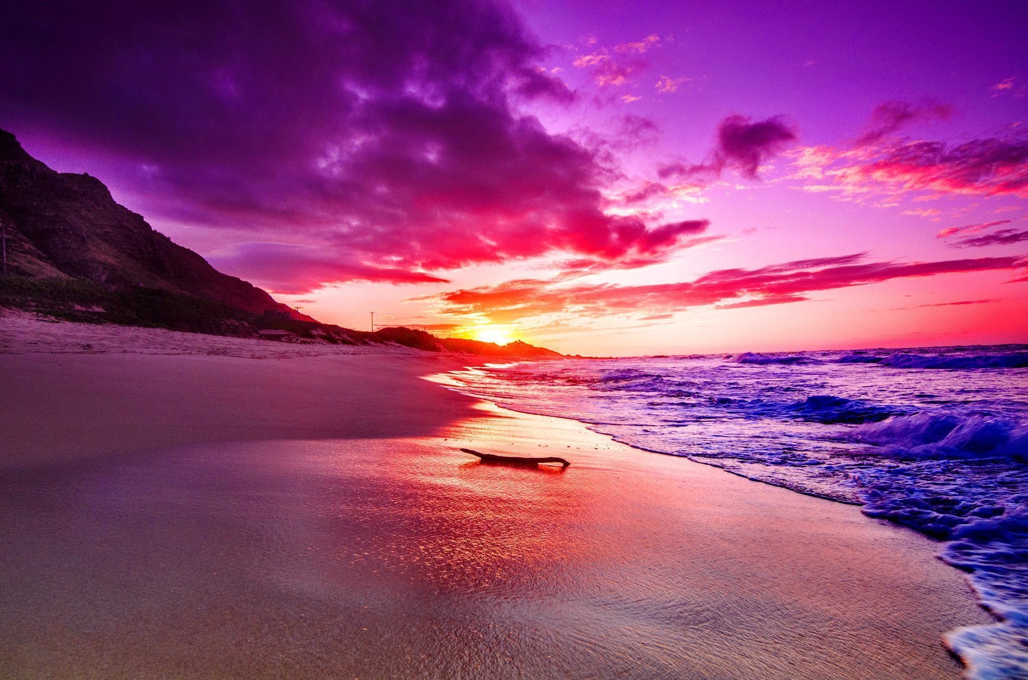 2048x1356 Beautiful Beach Sunset - wallpaper.