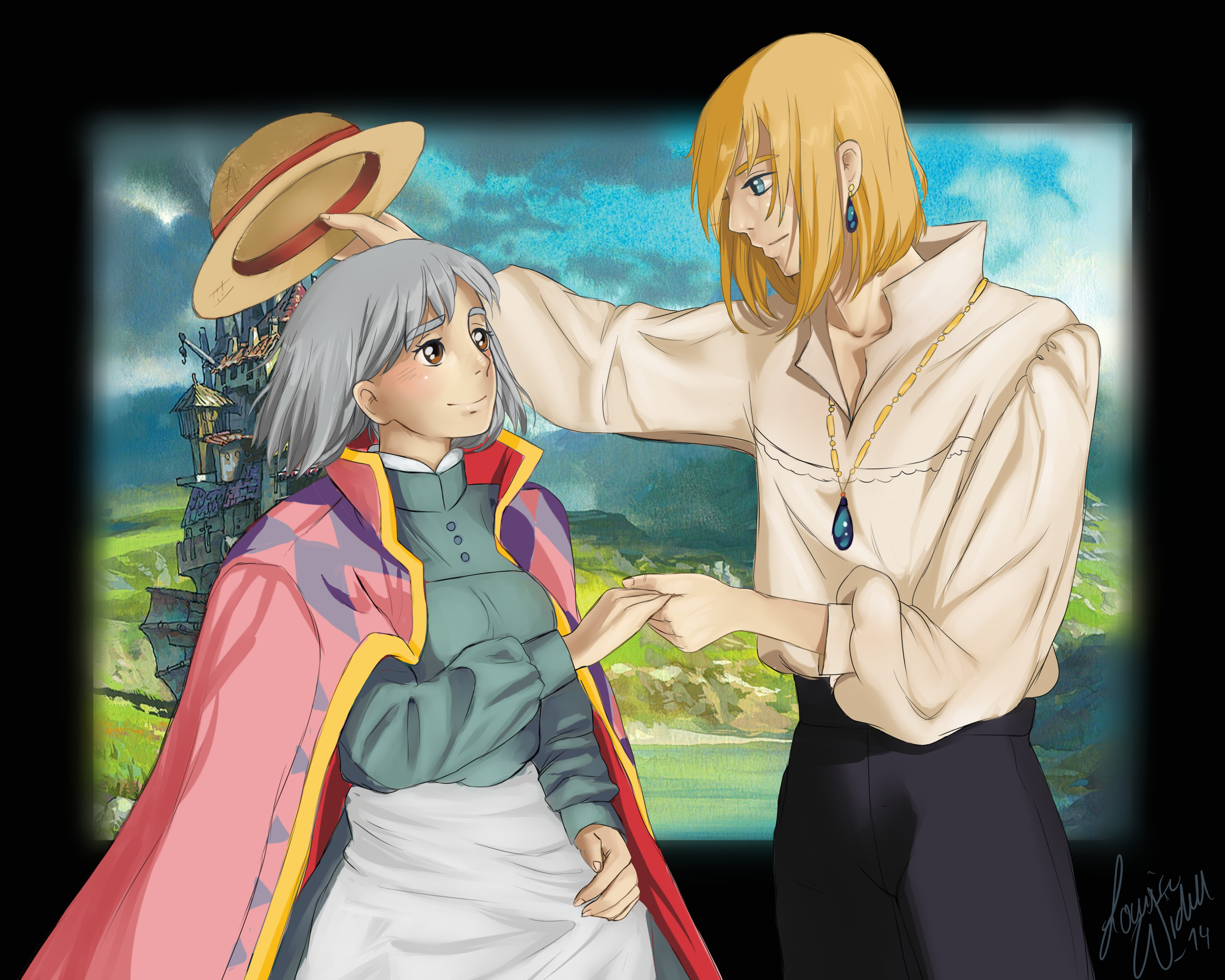 2500x2000 ... Fanart: Sophie and Howl - Howl's moving castle by TheBananafly