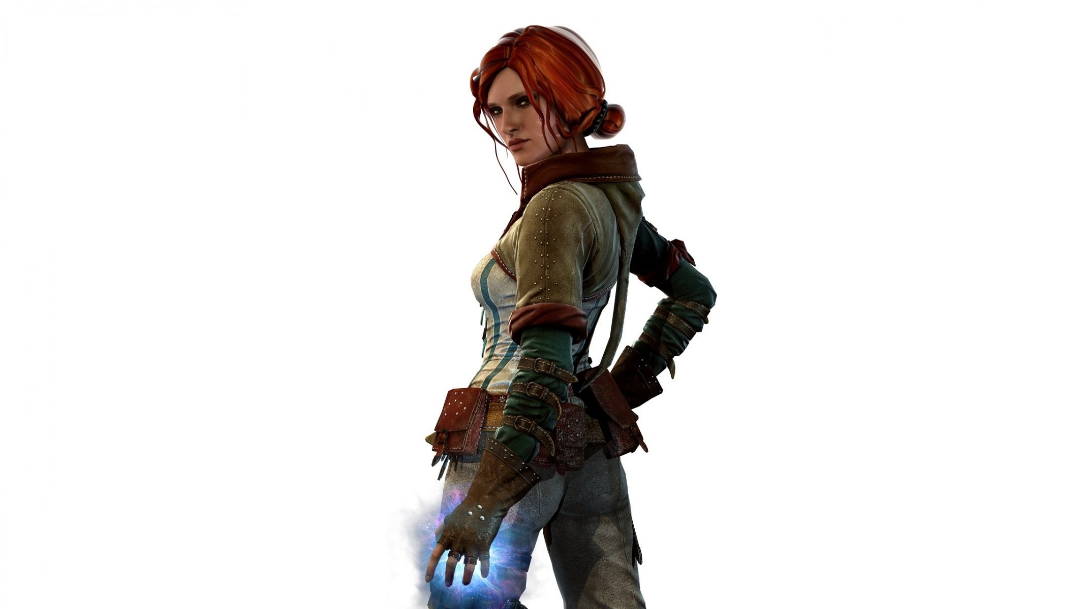 2133x1200 the witcher 2 the witcher 2 triss merigold magic