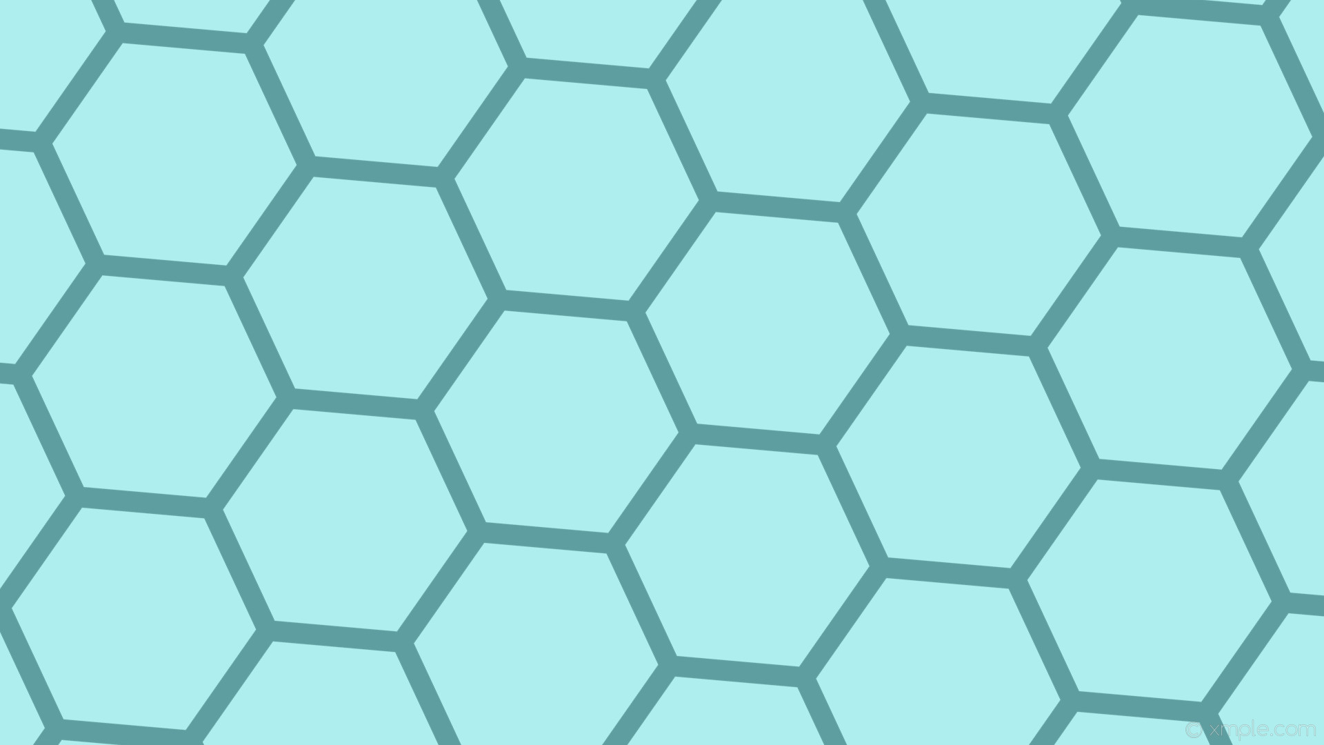 1920x1080 wallpaper beehive blue hexagon honeycomb pale turquoise cadet blue #afeeee  #5f9ea0 diagonal 25Â°