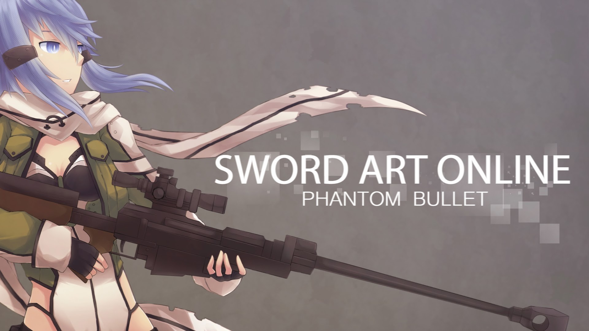 1920x1080 sinon sword art online 2 phantom bullet gun gale online anime 2014