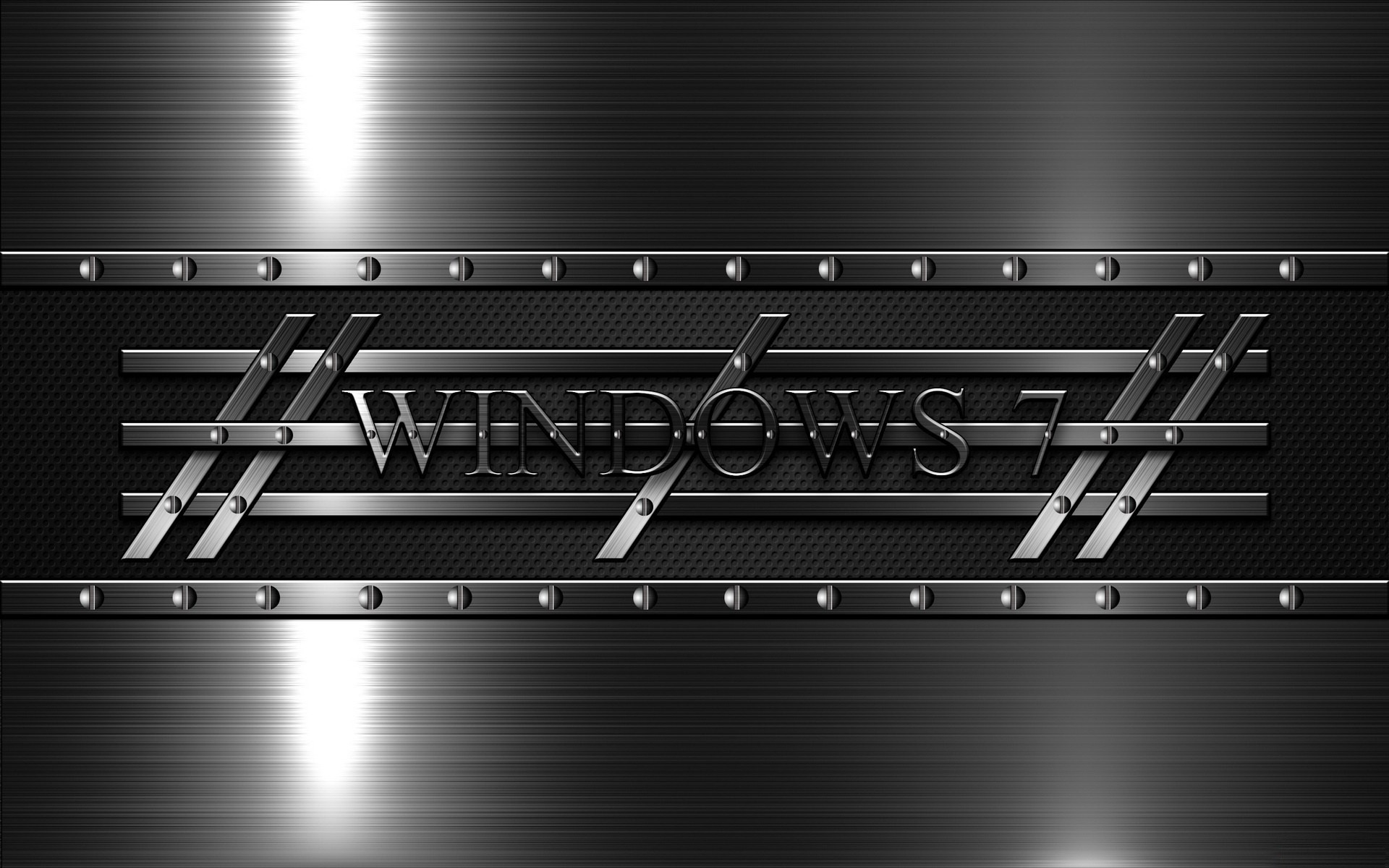 1920x1200  Wallpaper windows 7, 3d, background, black