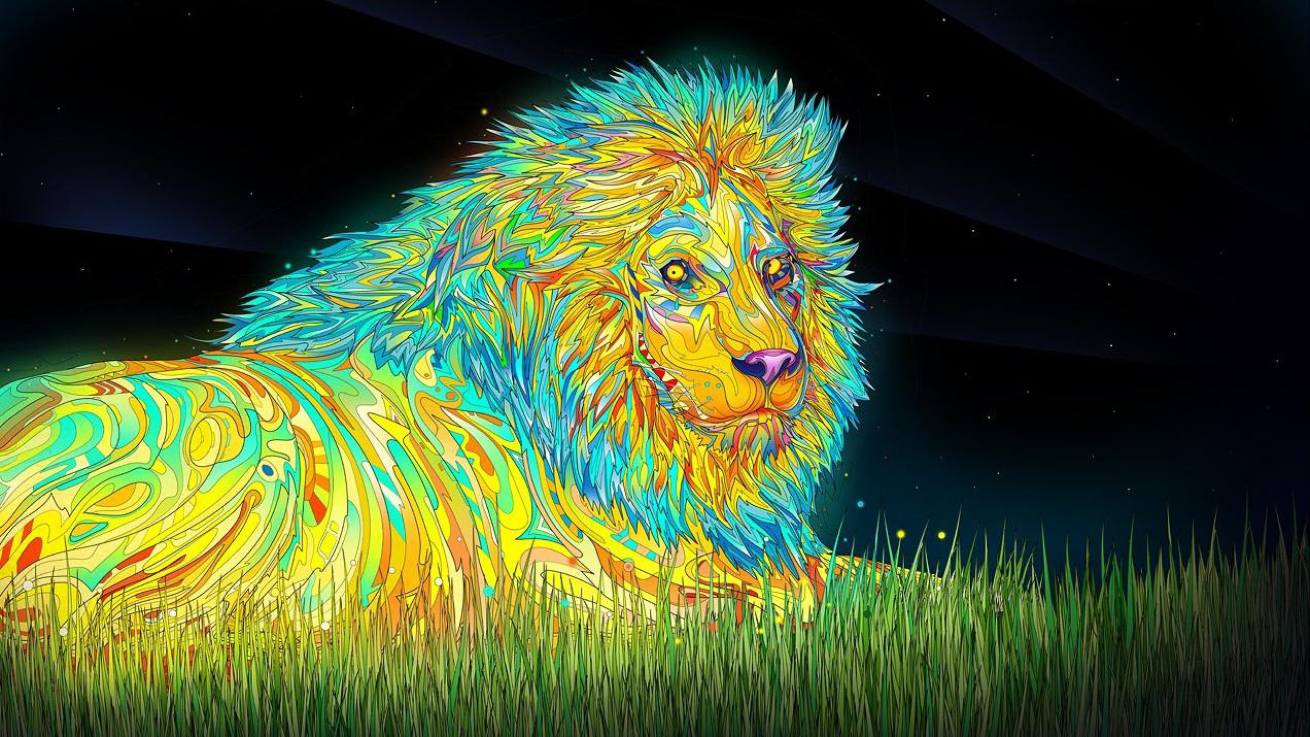 2560x1440 photo-manipulation-psychedelic-trippy-psychedelic-lion-wallpaper.jpg .