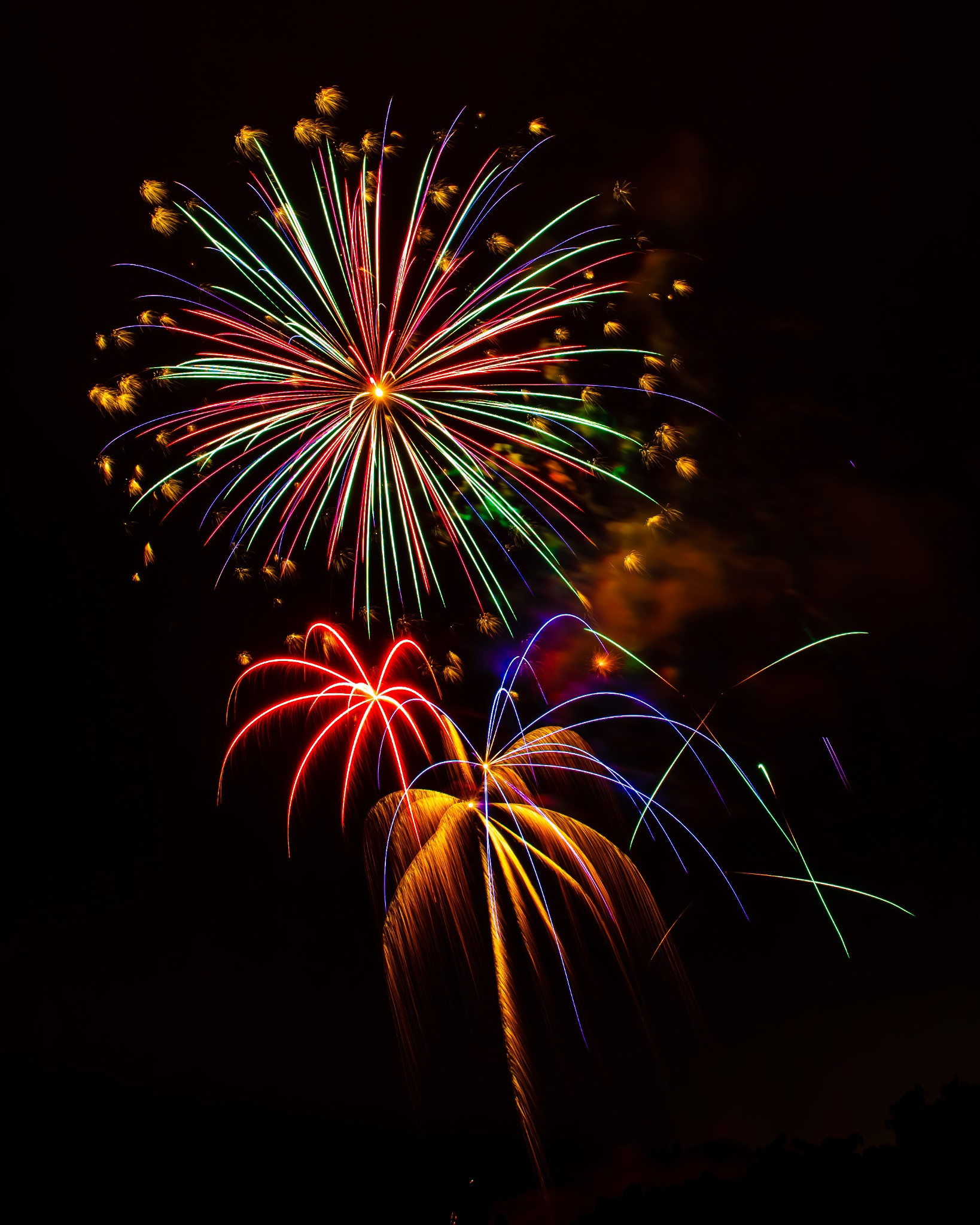 1638x2048 of July Fireworks - 2012 by Steve Skinner
