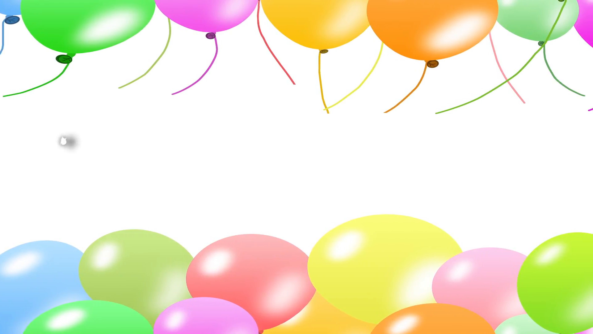 1920x1080 Happy birthday with balloon style 3d word and colorful balloons background.  Motion Background - VideoBlocks