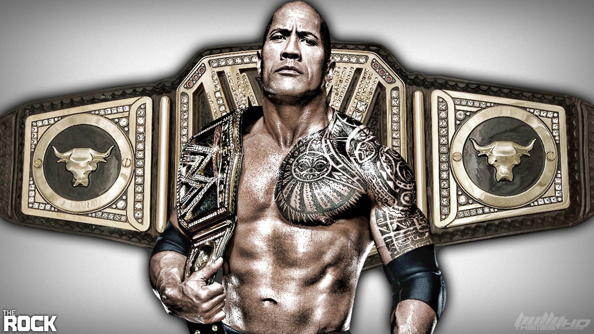 1920x1080 The Rock with the WWE Championship. (wallpaper HD) | David's wrestling |  Pinterest | Hd wallpaper and Wallpaper