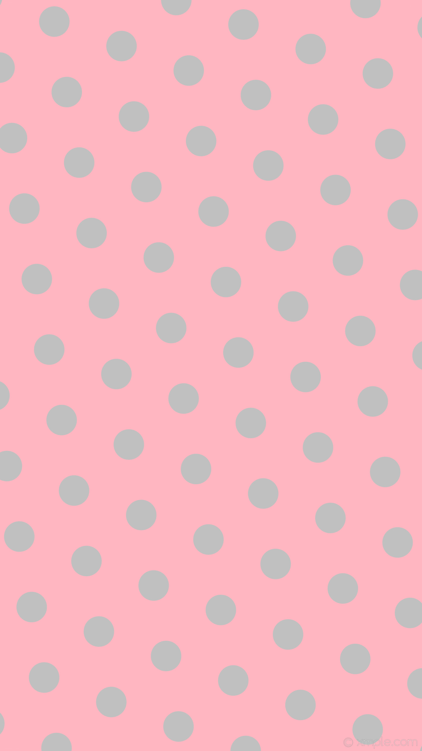 1440x2560 wallpaper pink polka dots hexagon grey light pink silver #ffb6c1 #c0c0c0  diagonal 40Â°