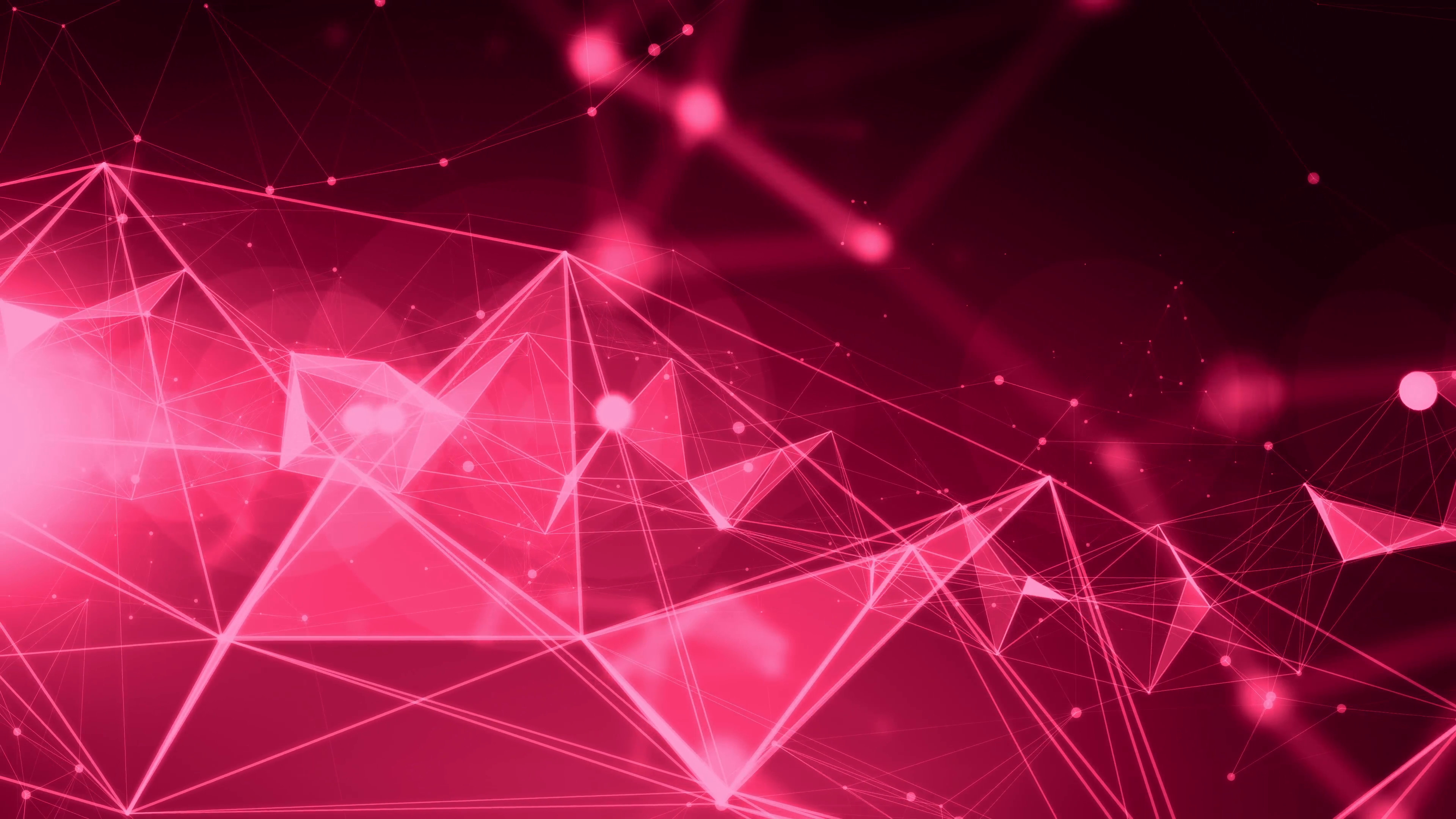 3840x2160 4k Technology Abstract Animation Background Seamless Loop. Pink Color