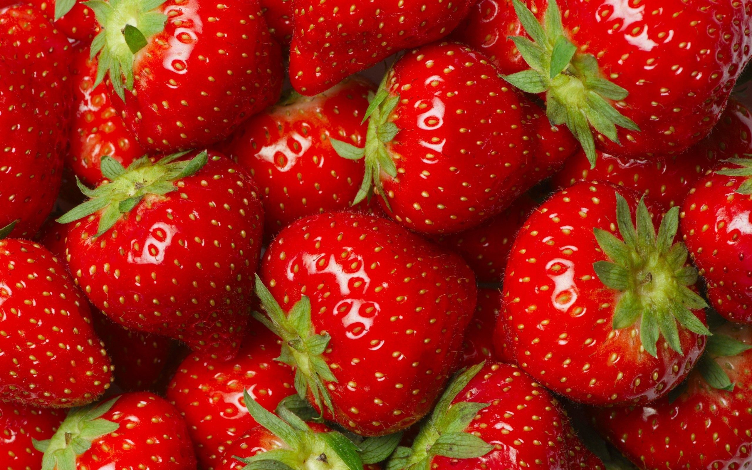 2560x1600 Strawberry Fruit Background Wallpaper