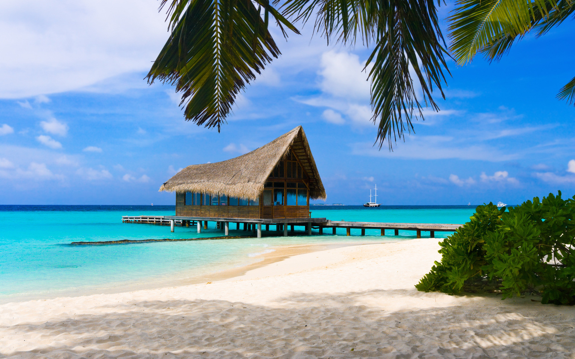 1920x1200 wallpaper bahamas islands beach sand summer holiday HD Desktop 