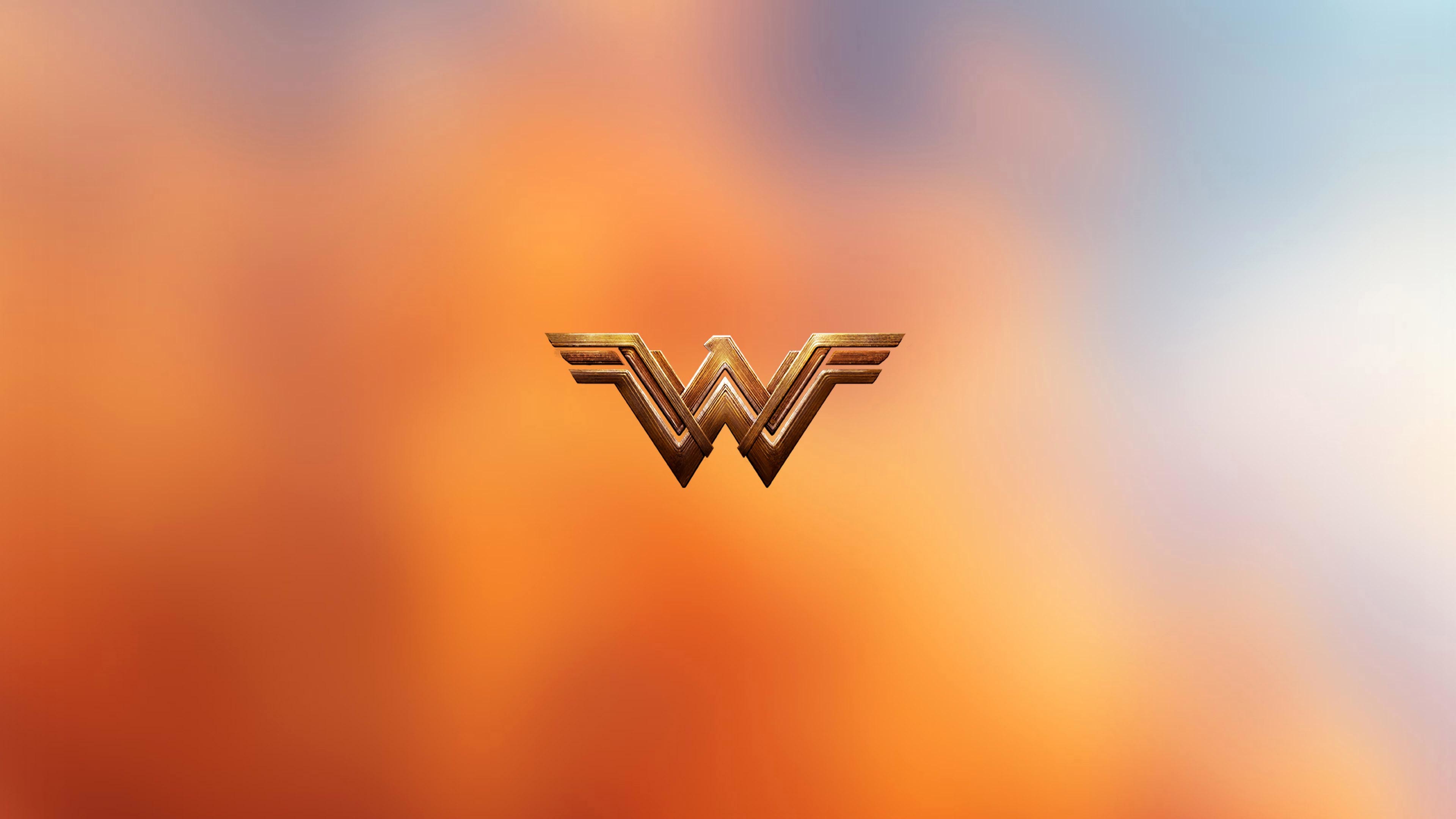 3840x2160 Wonder Woman 2017 Movie Logo Colors  wallpaper