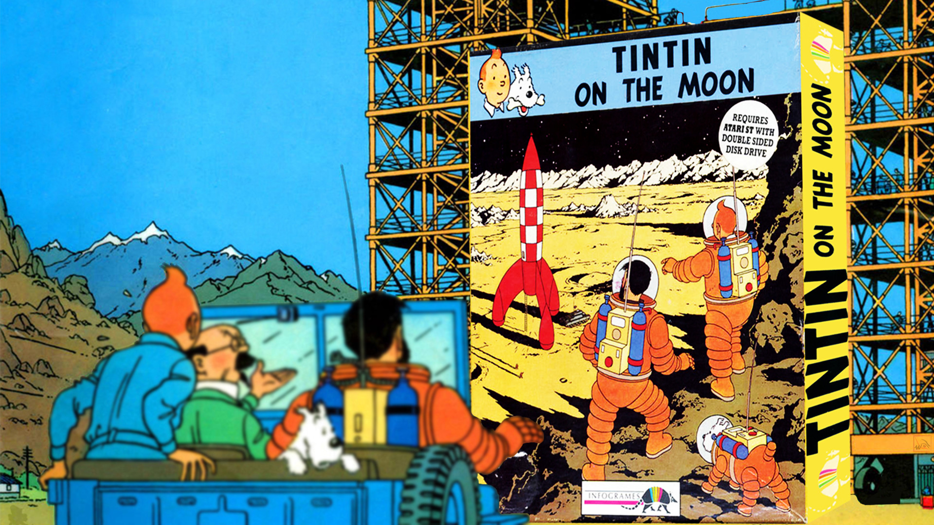 1920x1080 “Tintin on the Moon (“Tintin sur la Lune”) is a shoot 'em up/side scroller  game released by Infogrames in 1989 on the Atari ST. Download