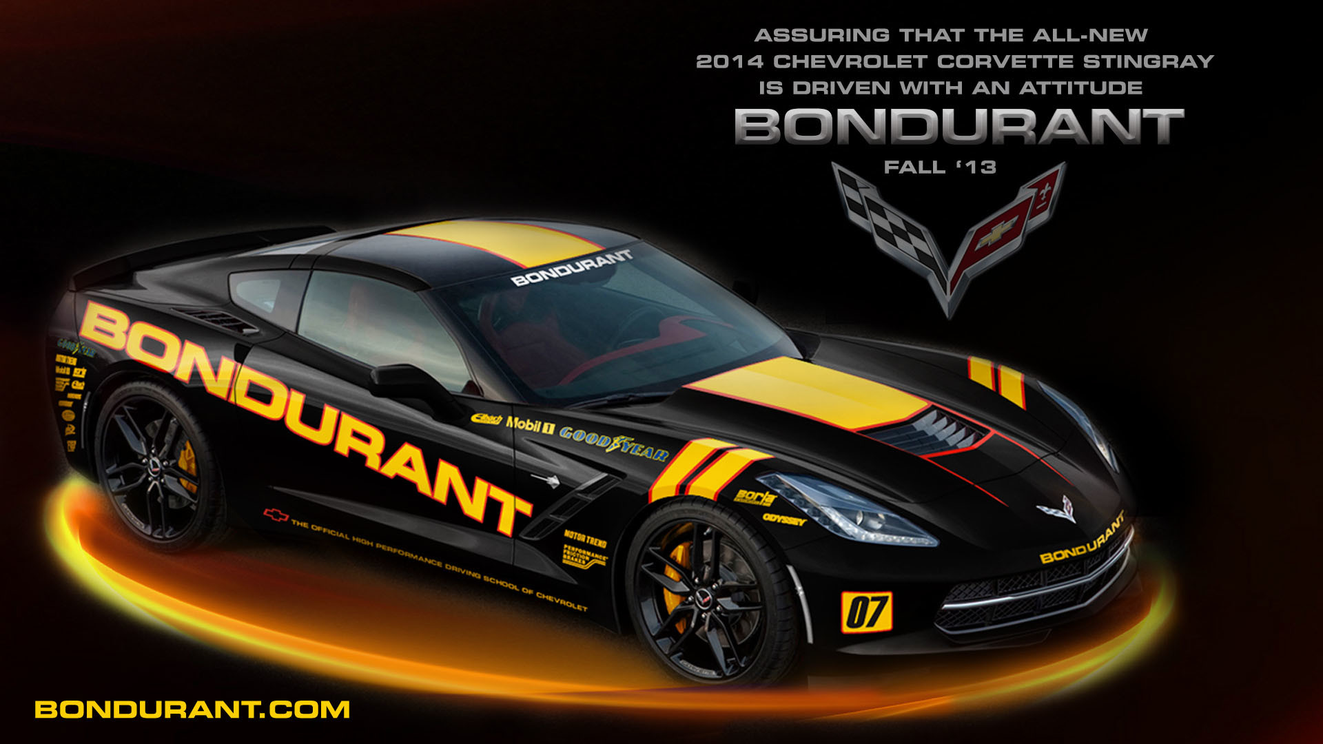 1920x1080 [Wallpaper] Imagine the 2014 Corvette Stingray in Bondurant Livery