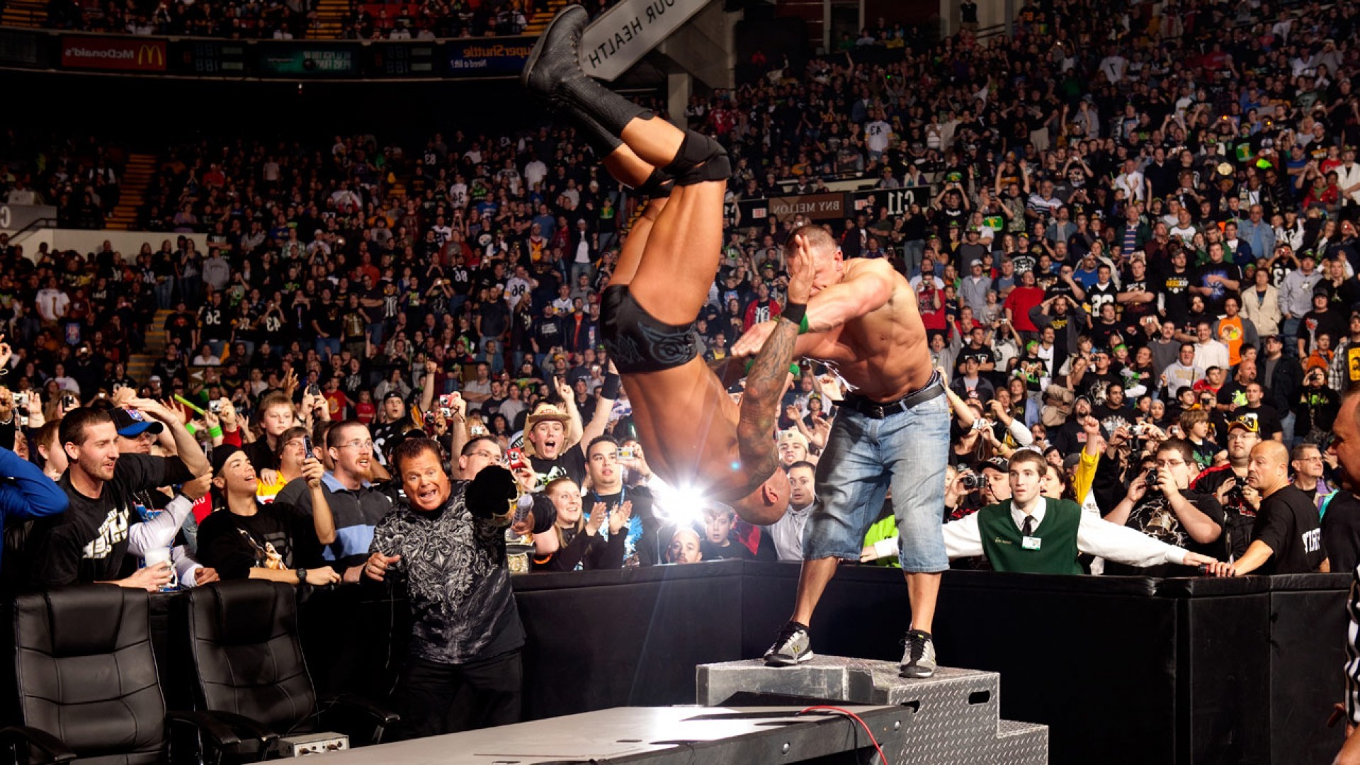 1920x1080 John-Cena-Fight-Against-The-Rock-WWE-Wrestling-
