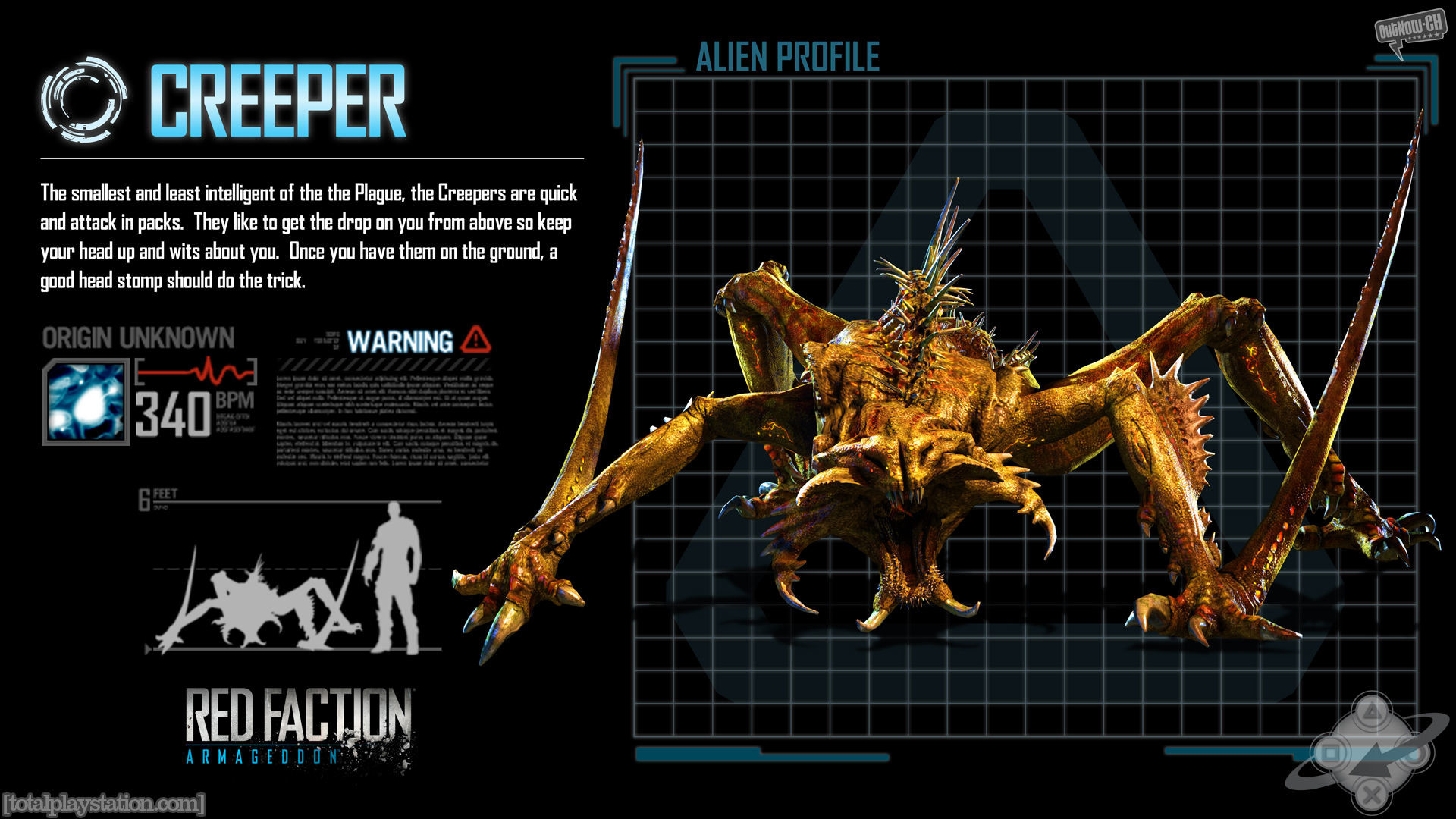 1920x1080 Video Game - Red Faction: Armageddon Creature Alien Game Armagedon Creeper ( Red Fraction)