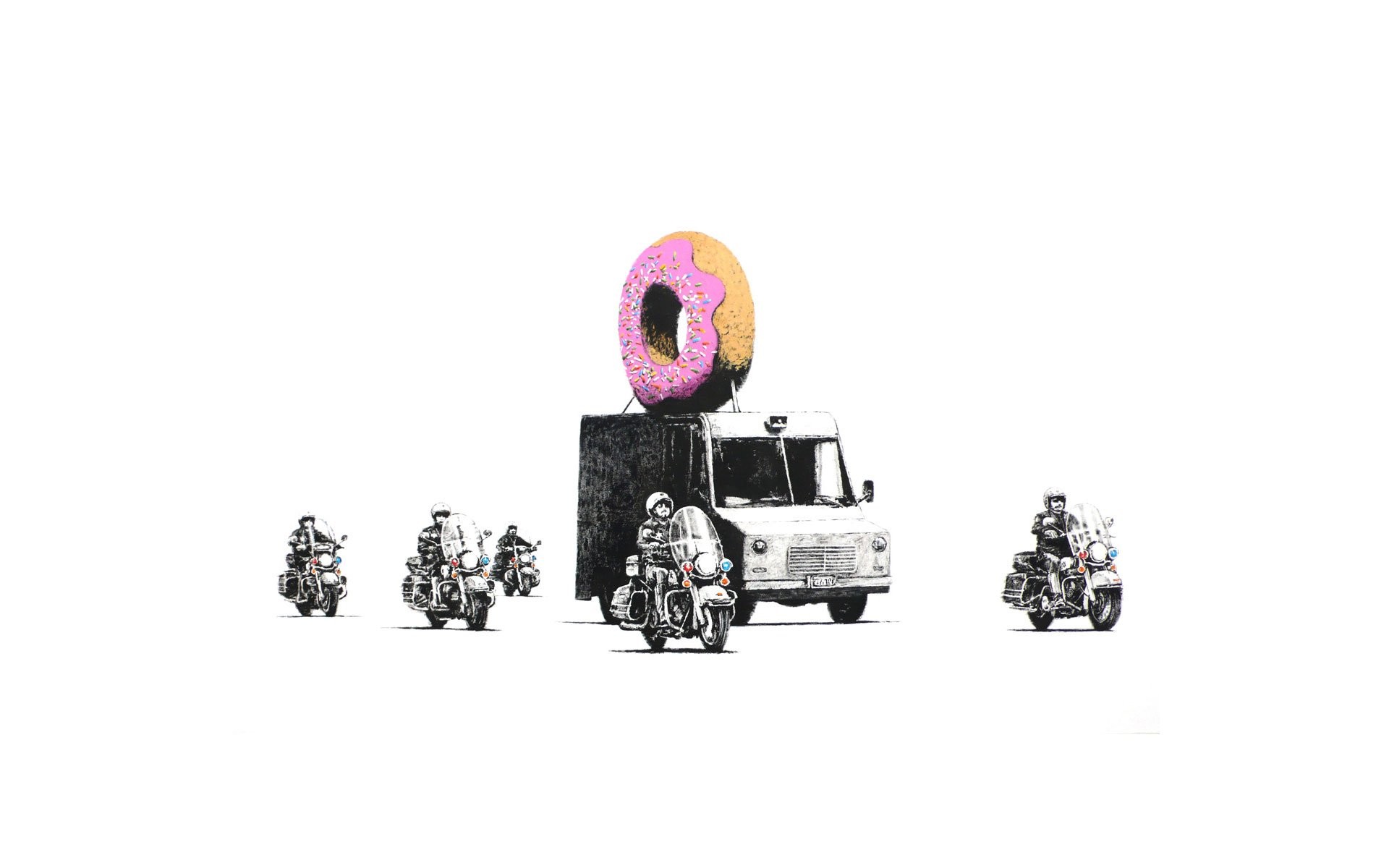 1920x1200 Banksy Donut