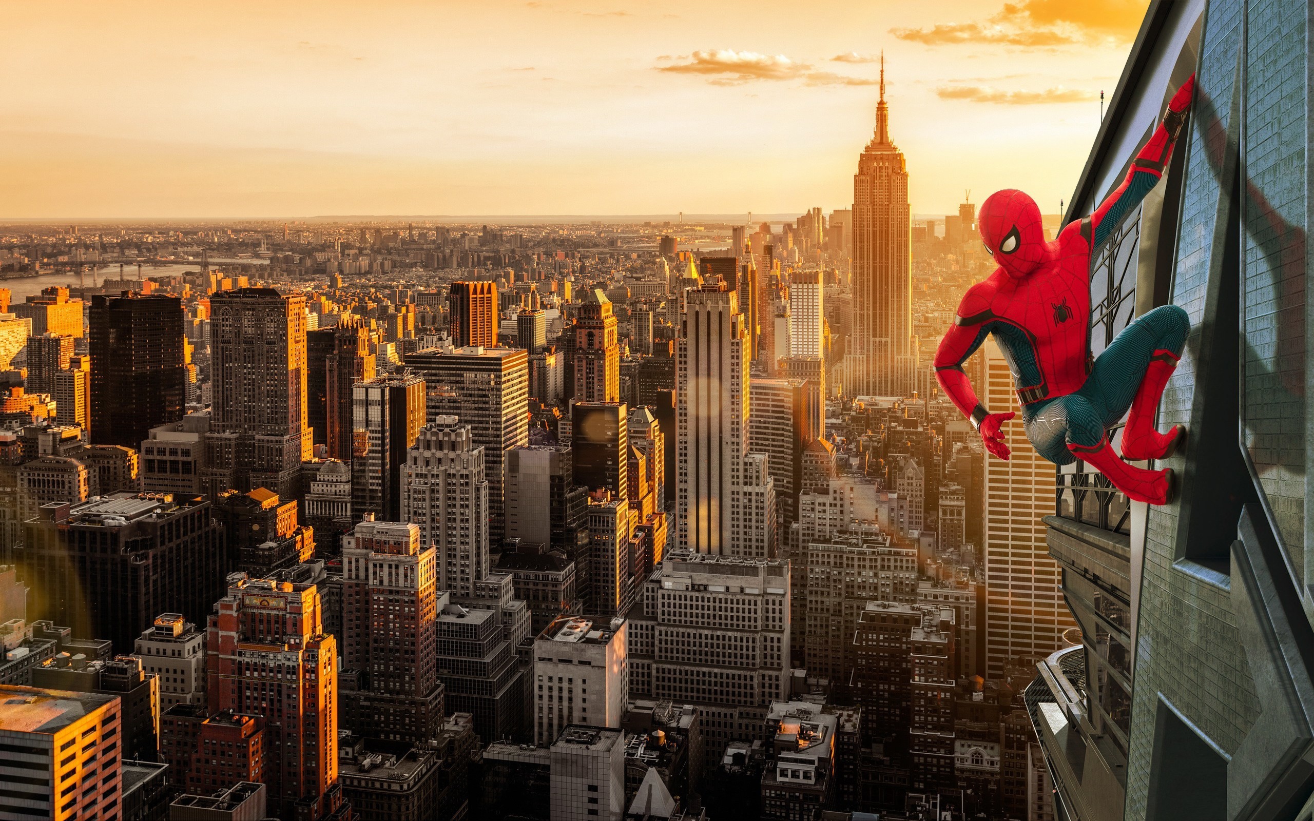 2560x1600 1920x1080 Marvel's Spider-Man swinging through New York City