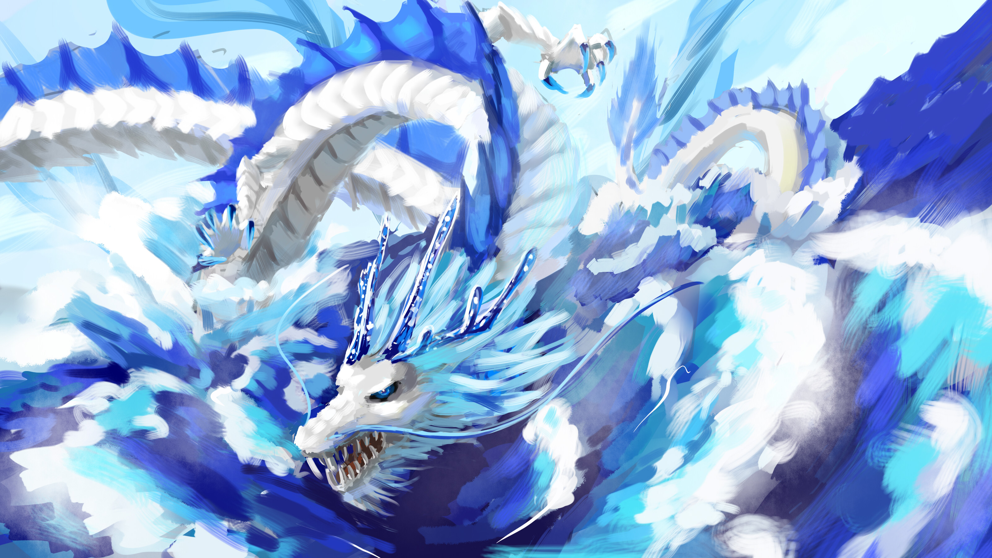 3200x1800 Blue Eyes White Dragon Wallpaper Images | TheCelebrityPix