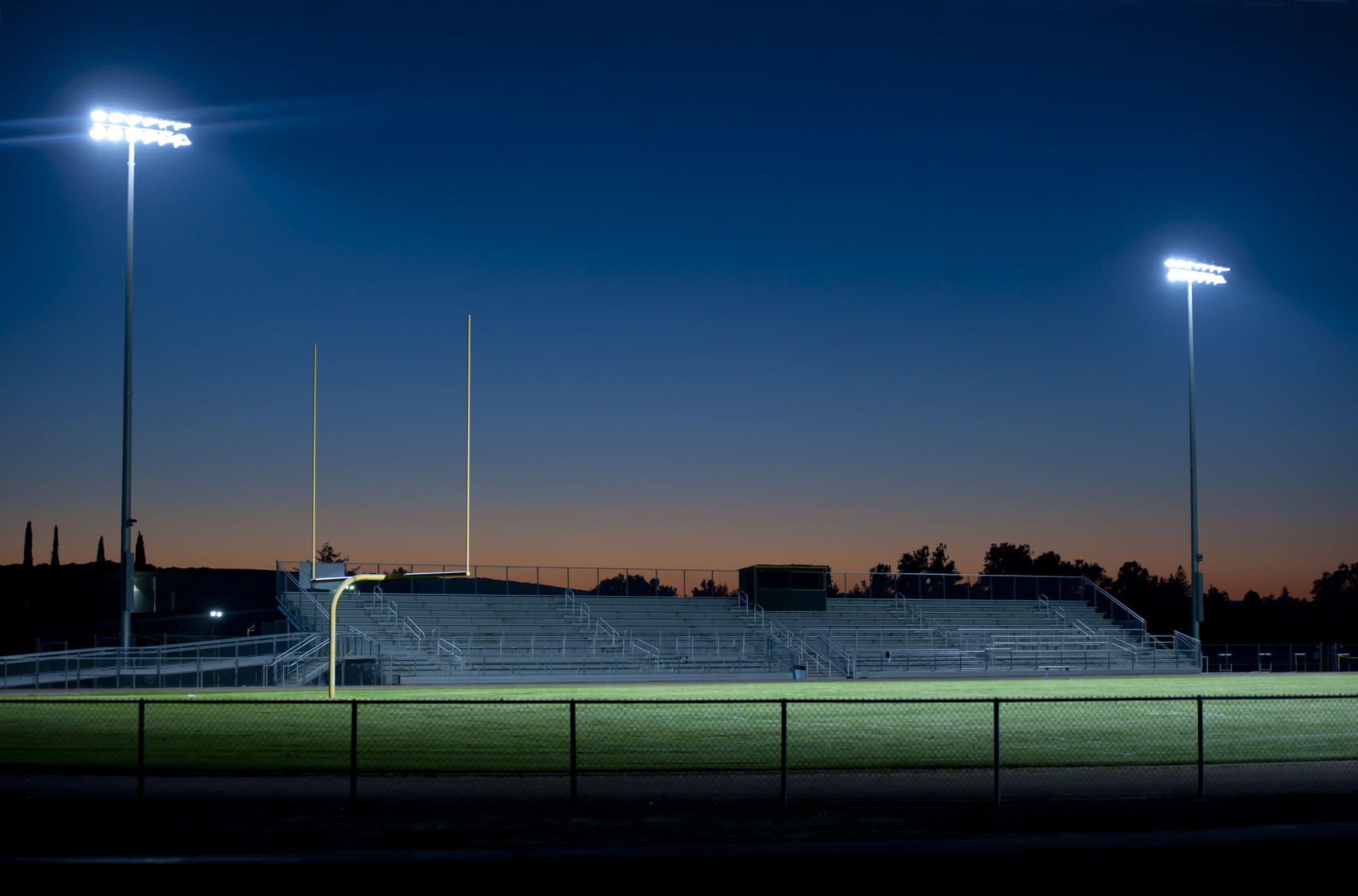Football Stadium Night Background