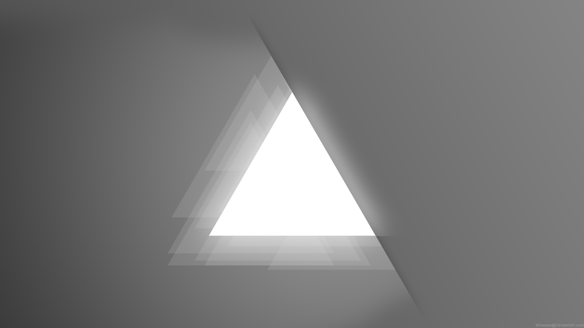 1920x1080  Wallpaper triangle, light, figure, background