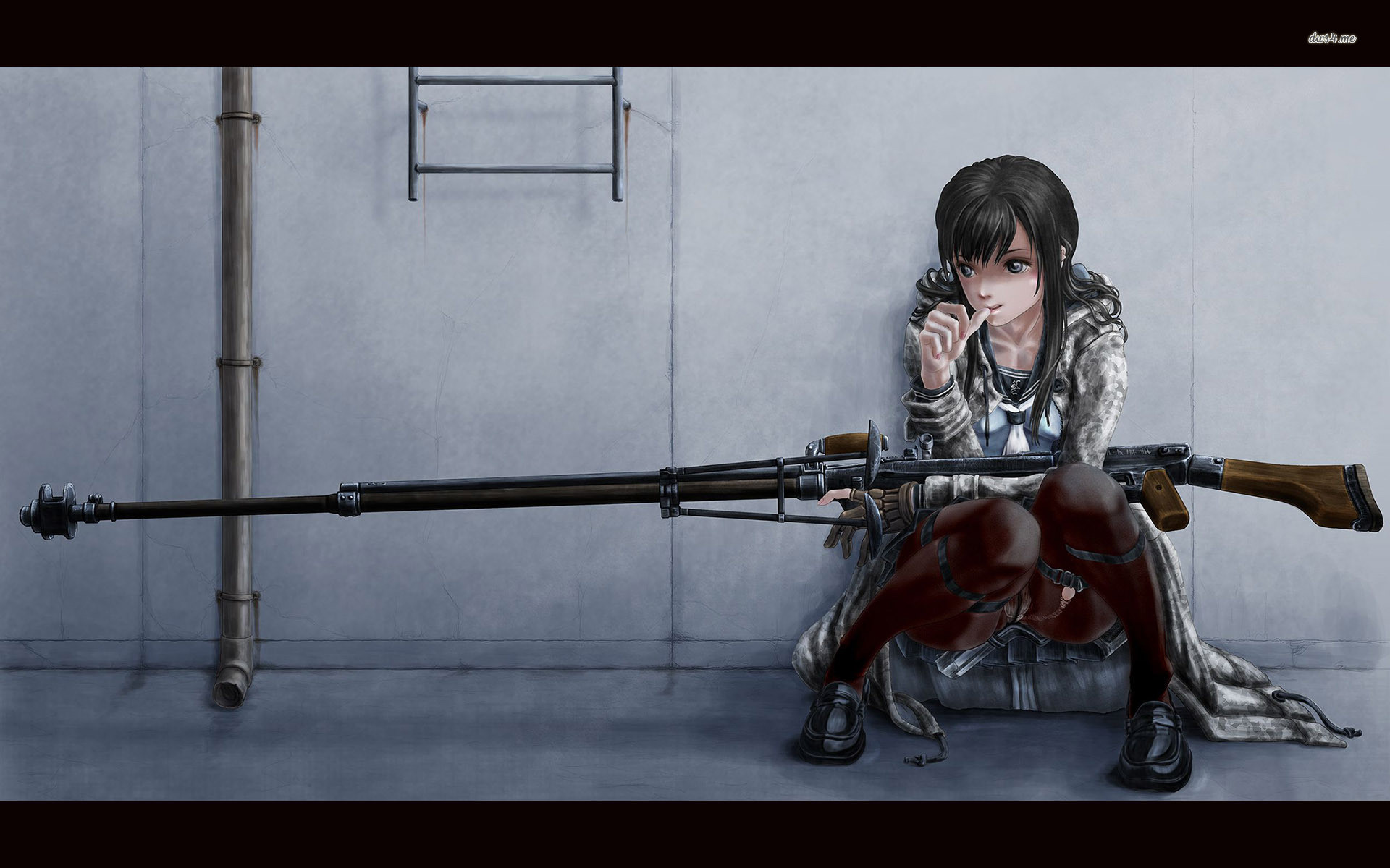 1920x1200 Anime Girl With A Sniper Rifle Wallpaper - Anime Wallpapers - #16823 |  •Animes mit Waffen• | Pinterest