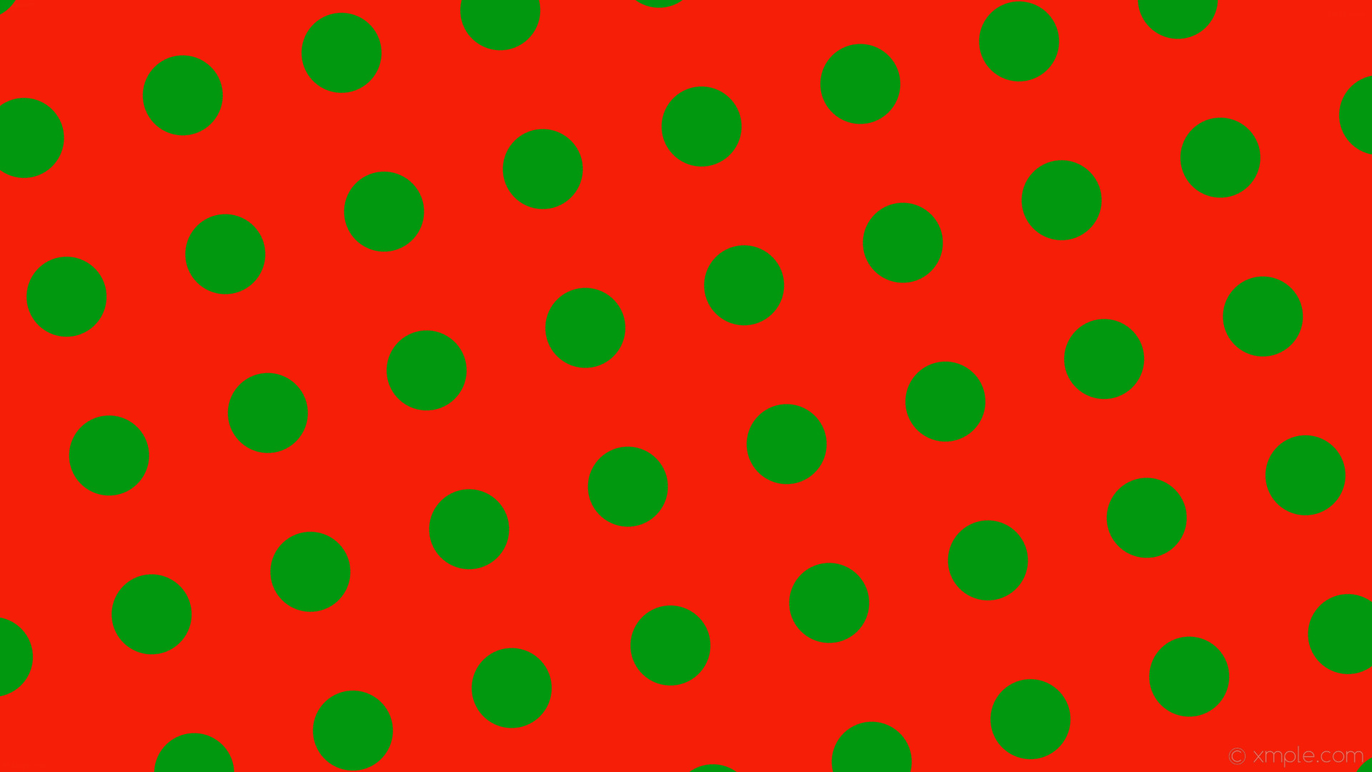 1920x1080 wallpaper red polka dots green spots #f61e06 #01980f 285Â° 112px 230px