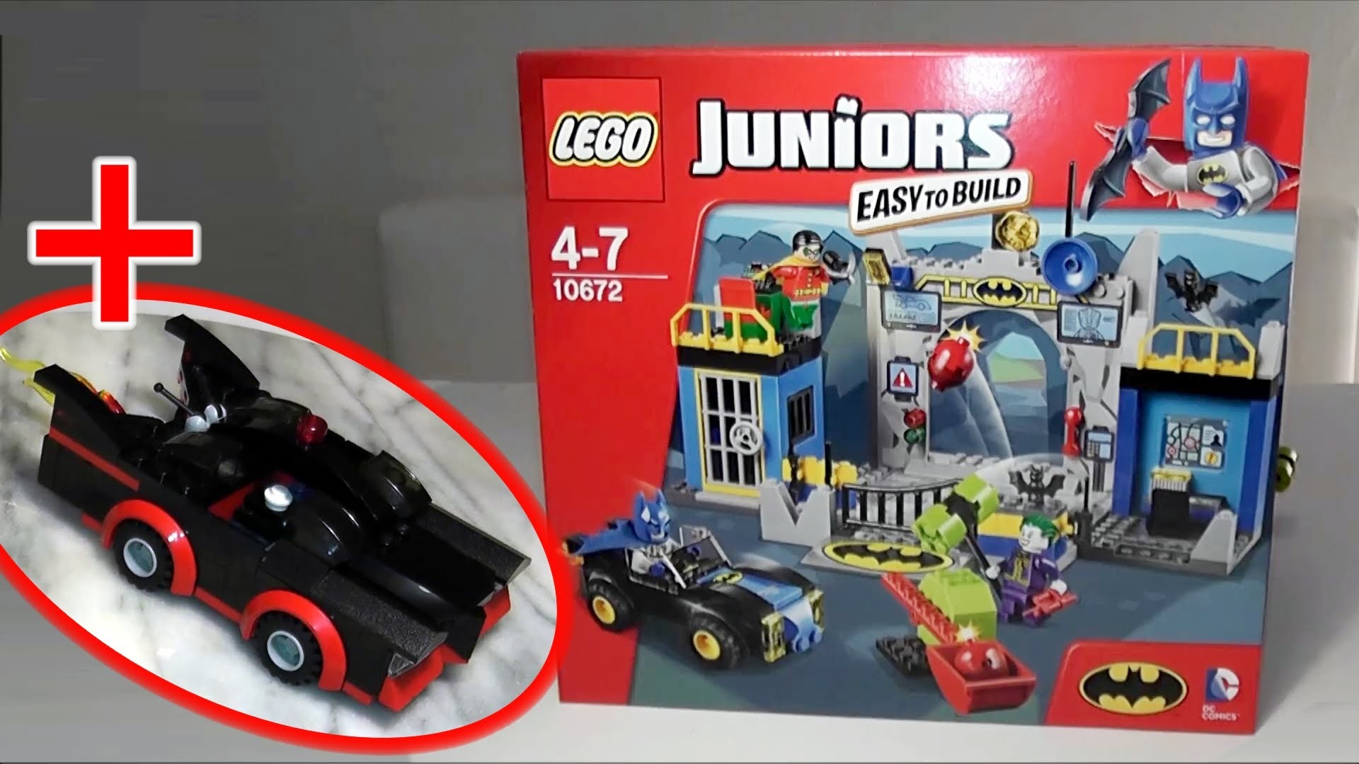 1920x1080 LEGO 10672 Juniors Batman: Verteidigung der BathÃ¶hle + 2014 SDCC-1966  Batmobile - Review deutsch - - YouTube