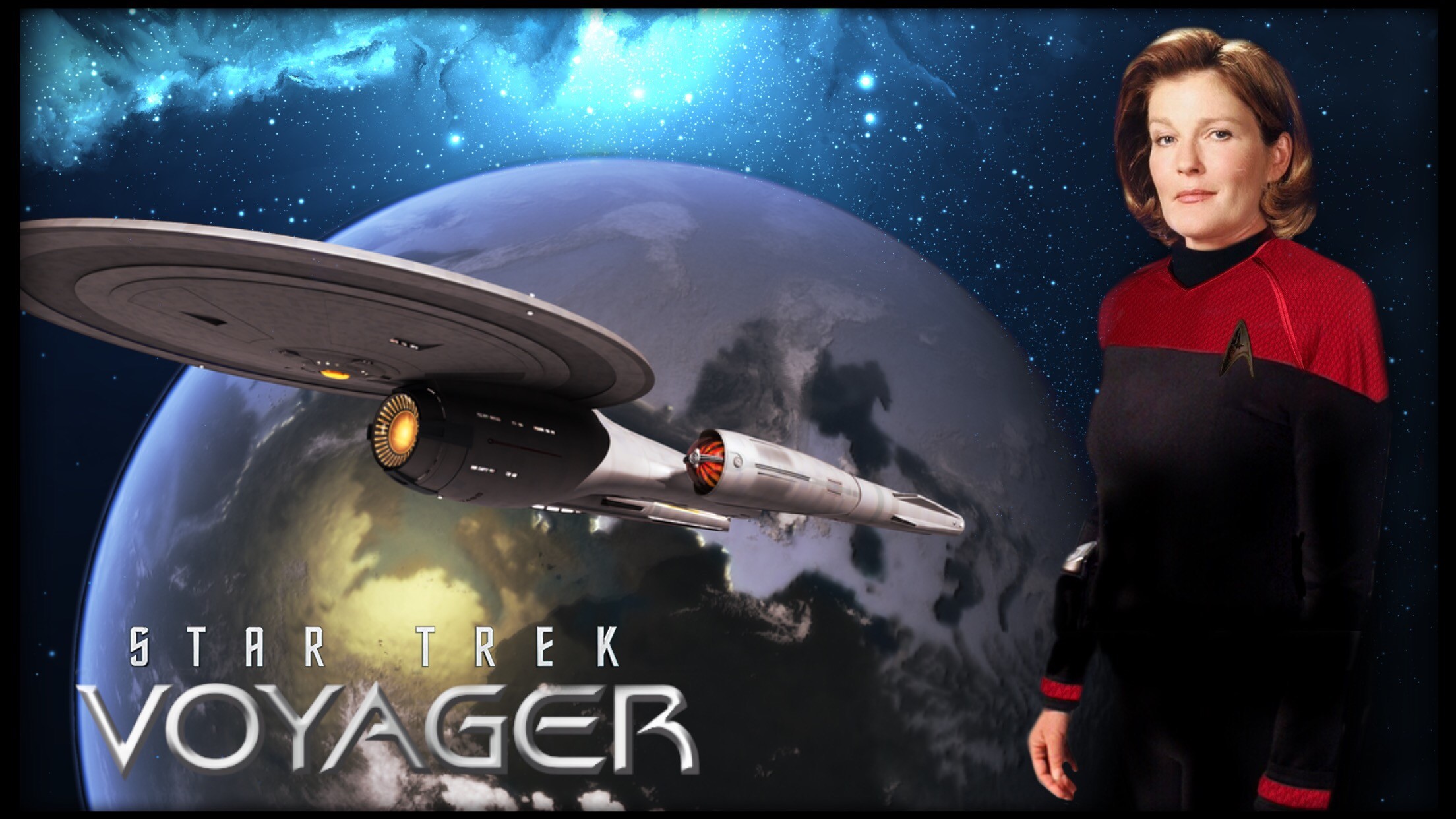 2208x1242 ... Star Trek Voyager - Kelvin Timeline - Cpt. Janeway by jonbromle1