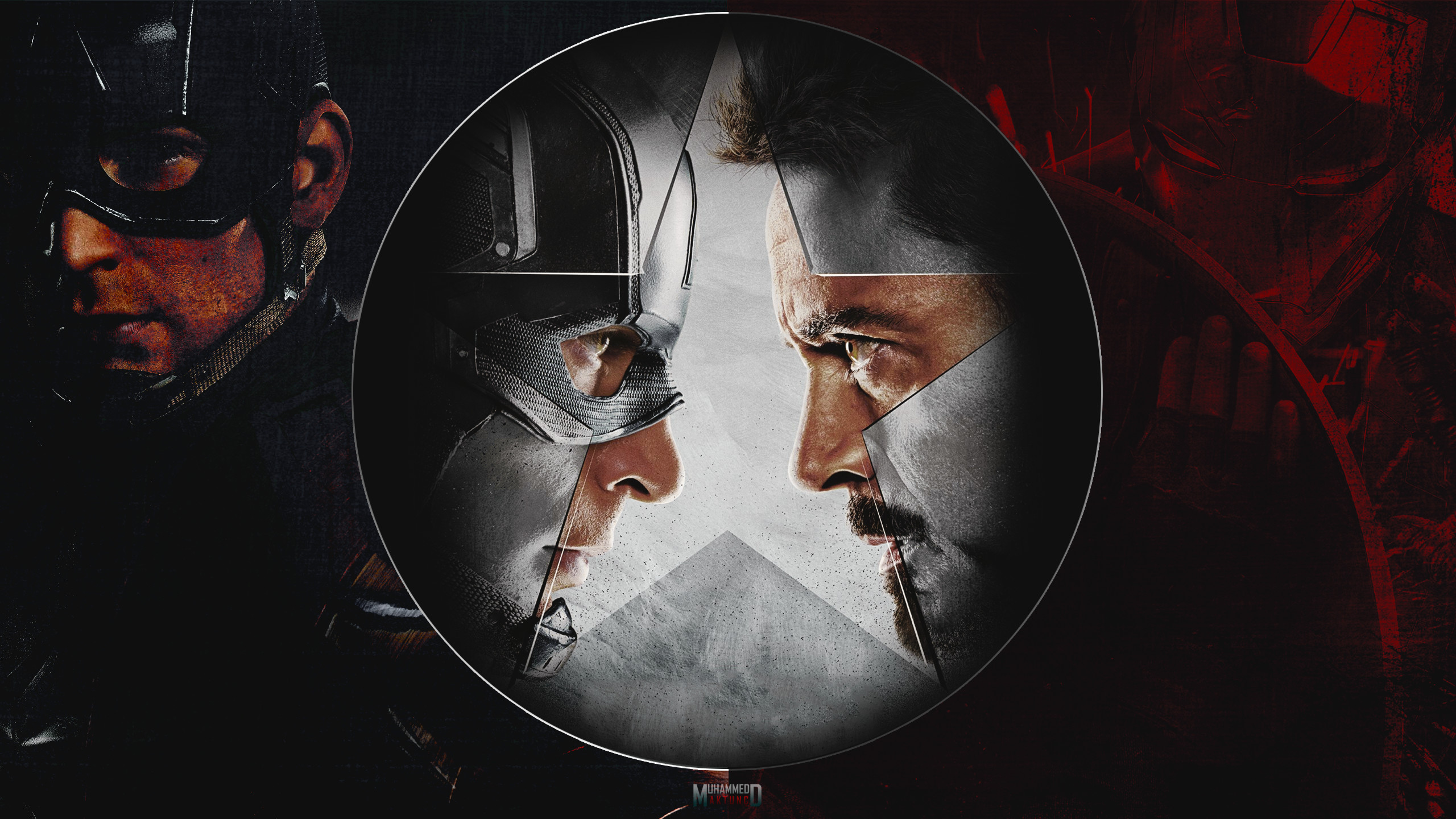 2560x1440 ... Captain America: Civil War - HD Wallpaper Work by muhammedaktunc