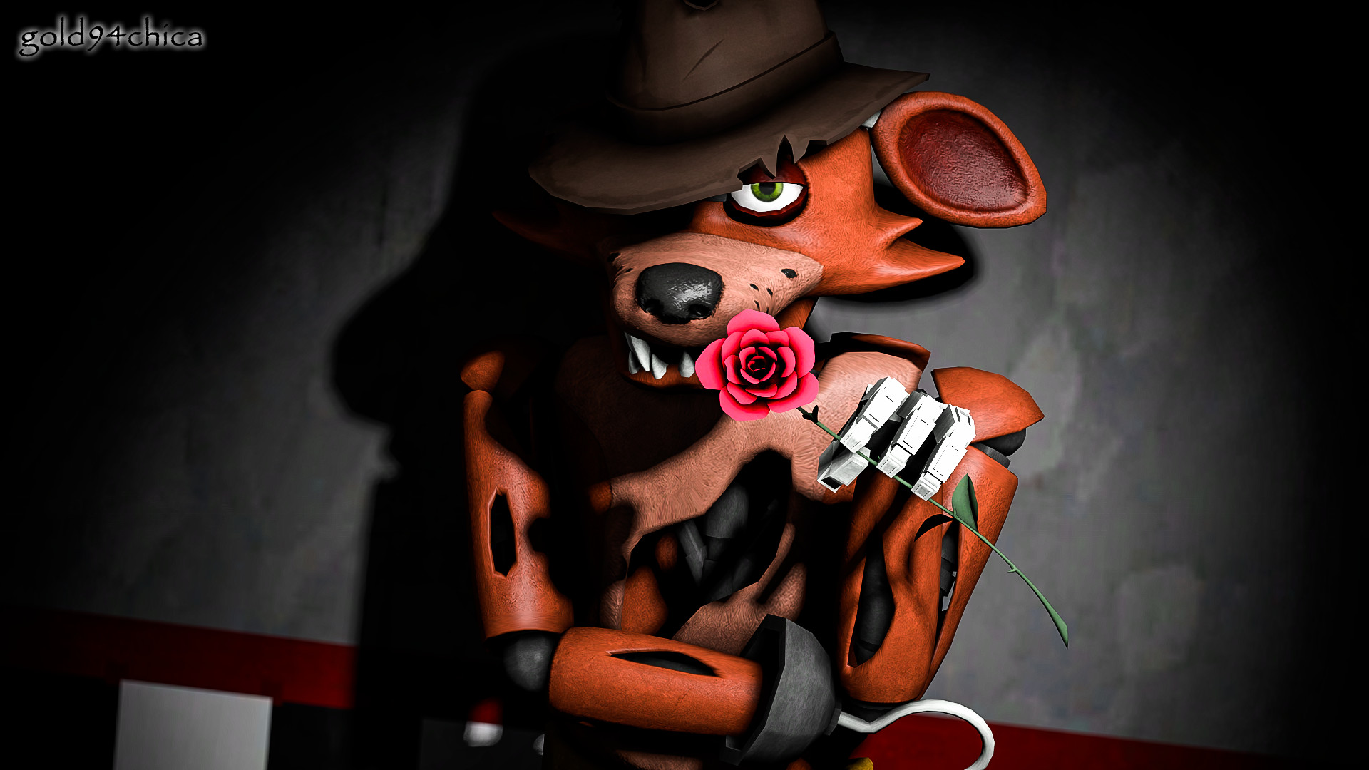 1920x1080 gold94chica 1,495 527 Oh, I've been waiting for you (Foxy SFM Wallpaper) by  gold94chica