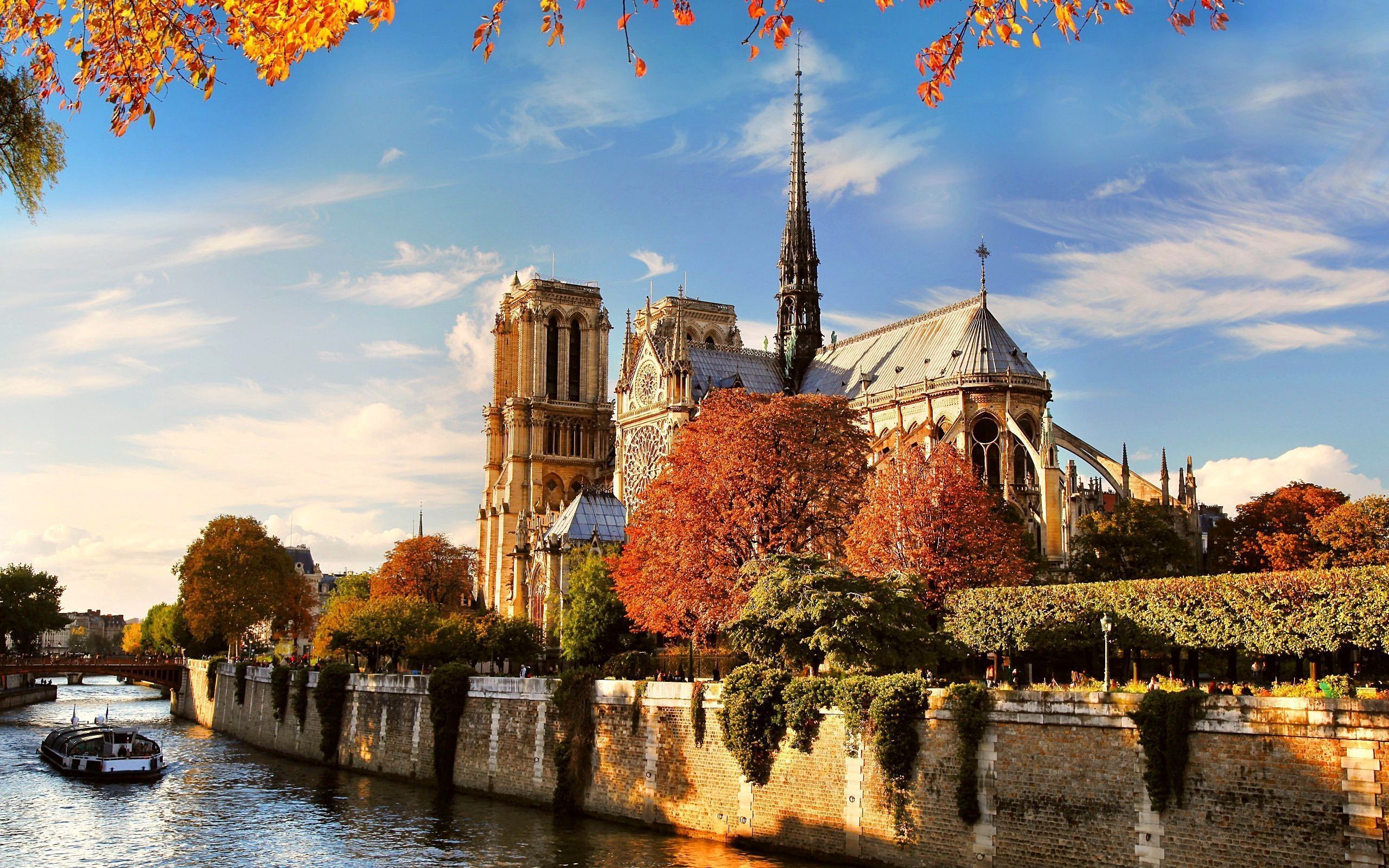 2560x1600 Medieval: Notre Dame Cathedral Paris France Free Desktop Wallpaper .