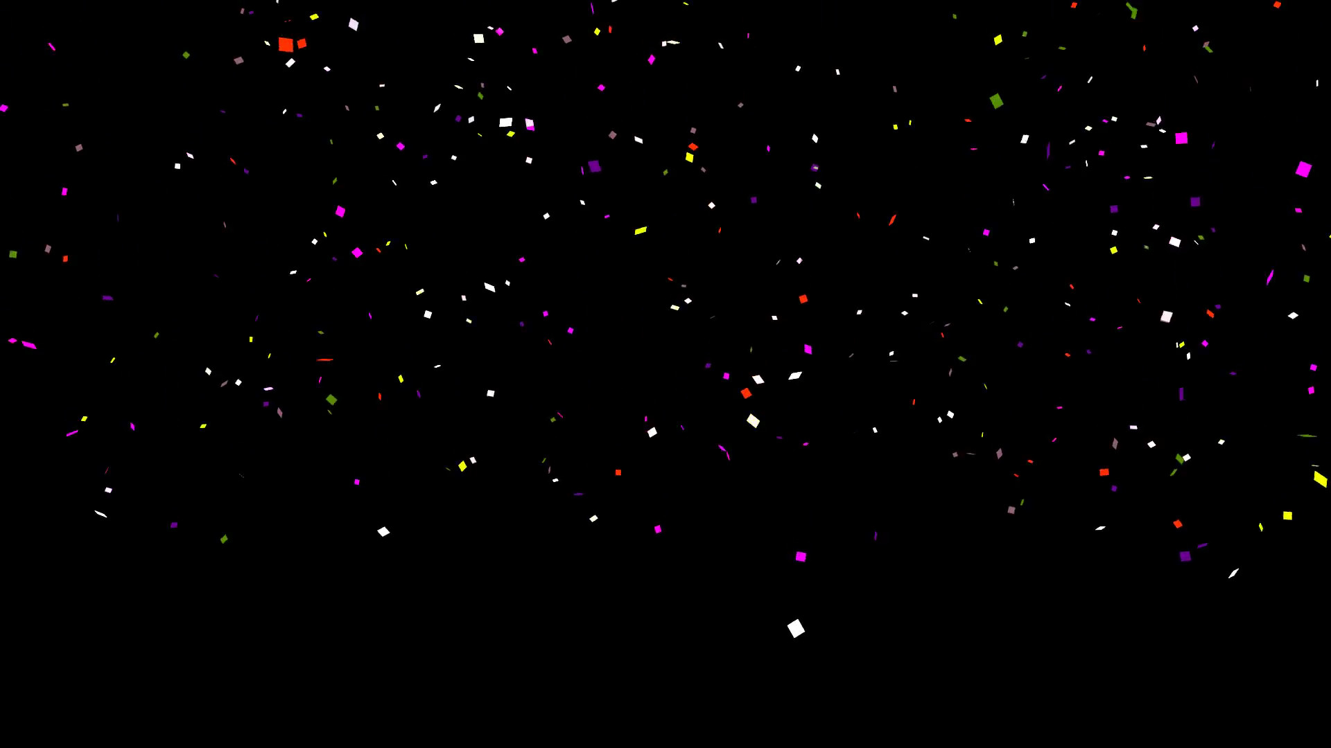 1920x1080 Party Confetti Falling with Black Background Motion Background - VideoBlocks