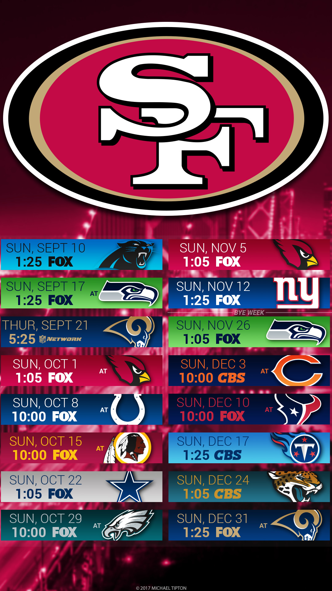 Free download 49ers schedule mobile wallpaper Niners Nation