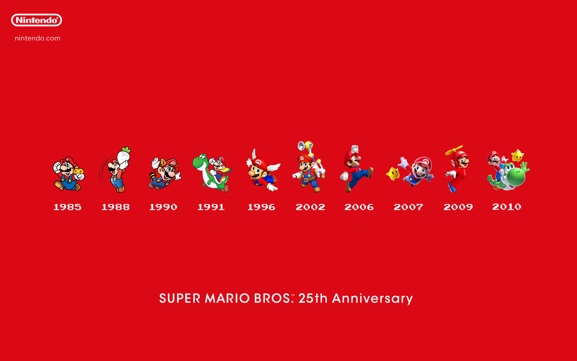 1920x1200 25 years of Mario wallpaper