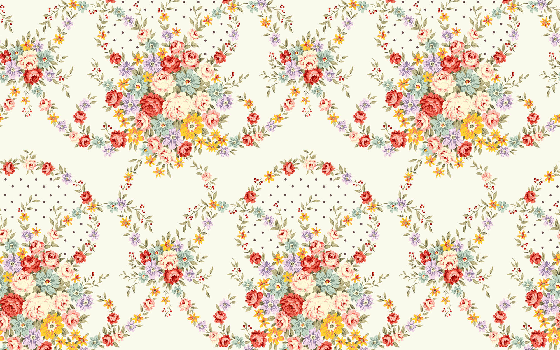 1920x1200 Flower Pattern Wallpaper
