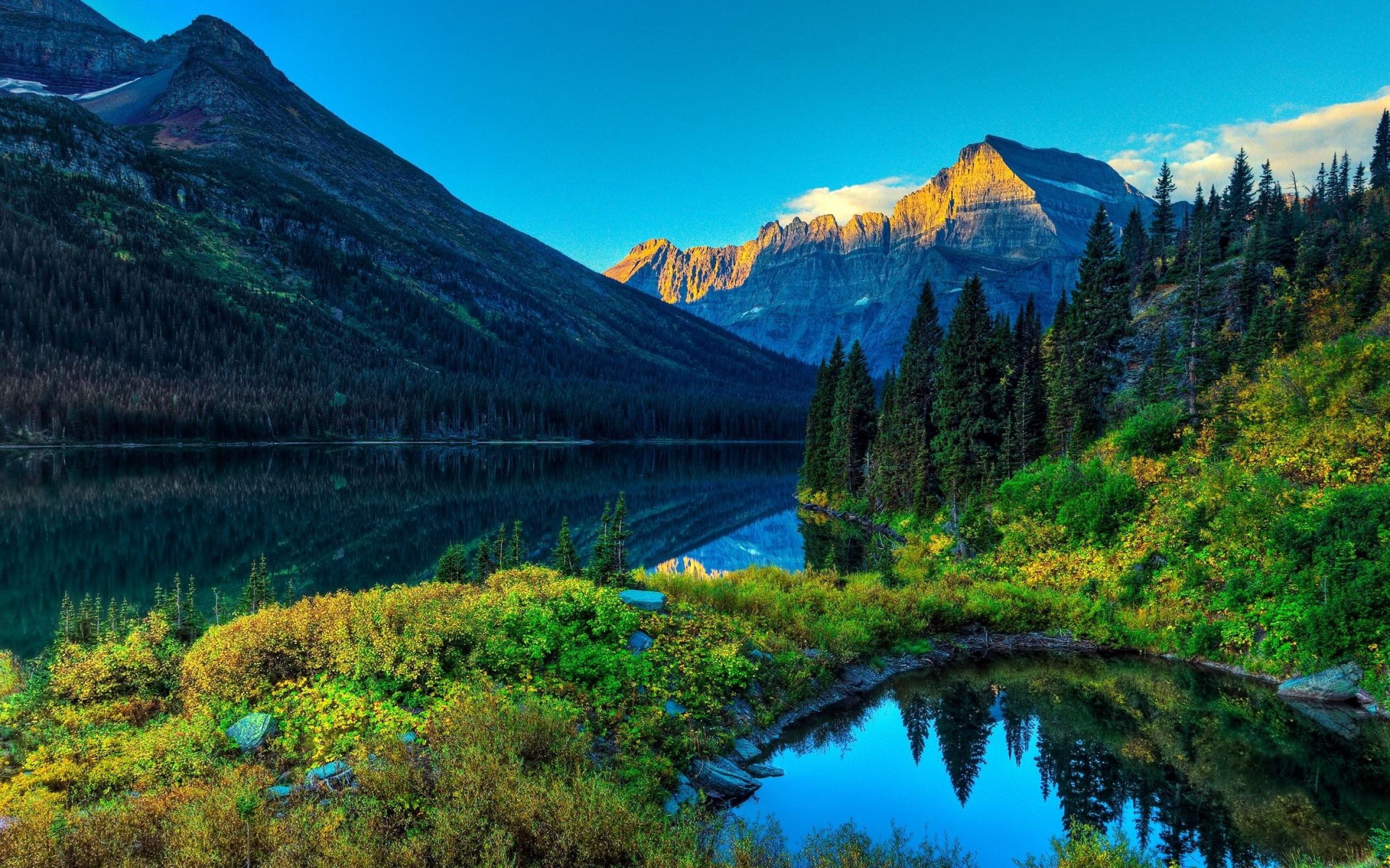 2560x1600 Mountain And Lake Landscape Wallpaper Photogra #11528 Wallpaper .