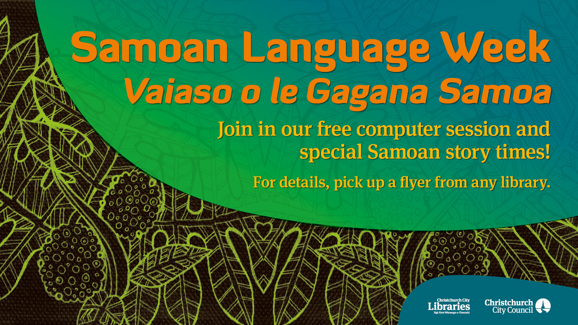 1920x1080 Samoan Language Week – Vaiaso o le Gagana Samoa 2017 – Christchurch City  Libraries Blog