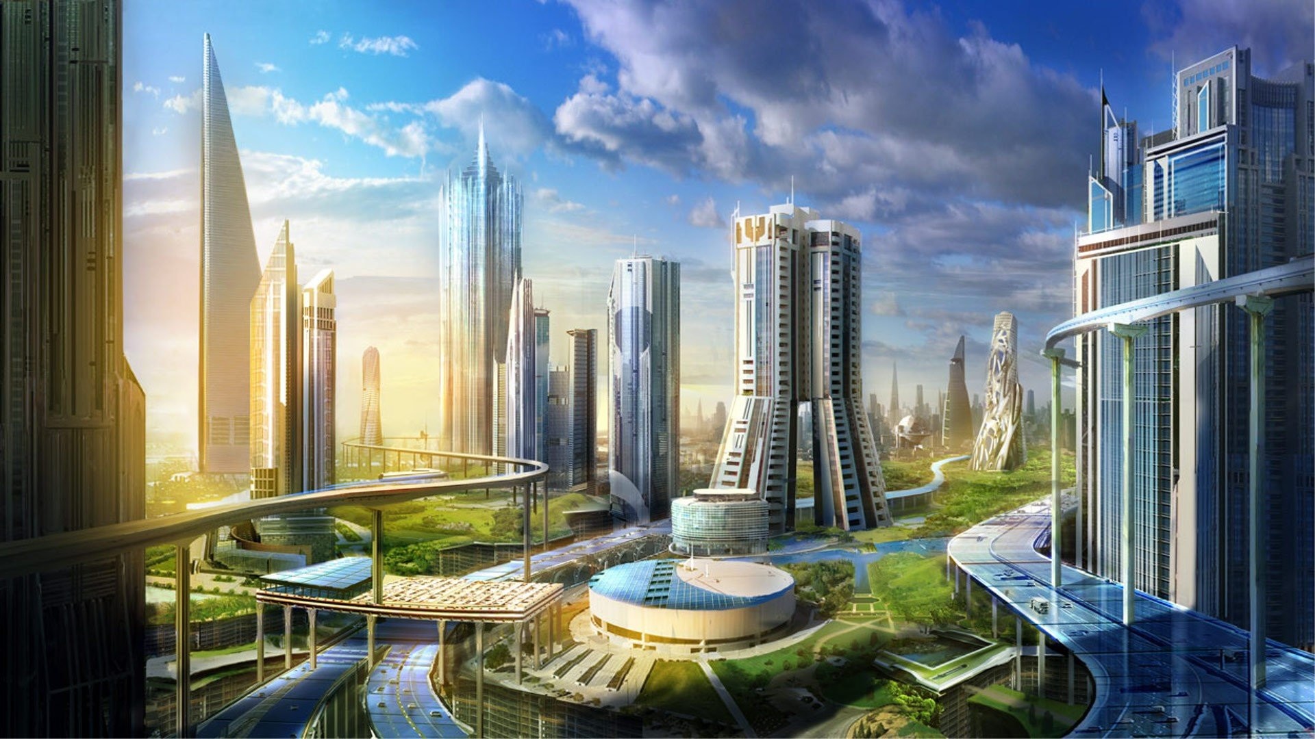 1920x1080 Future City Wallpapers High Definition