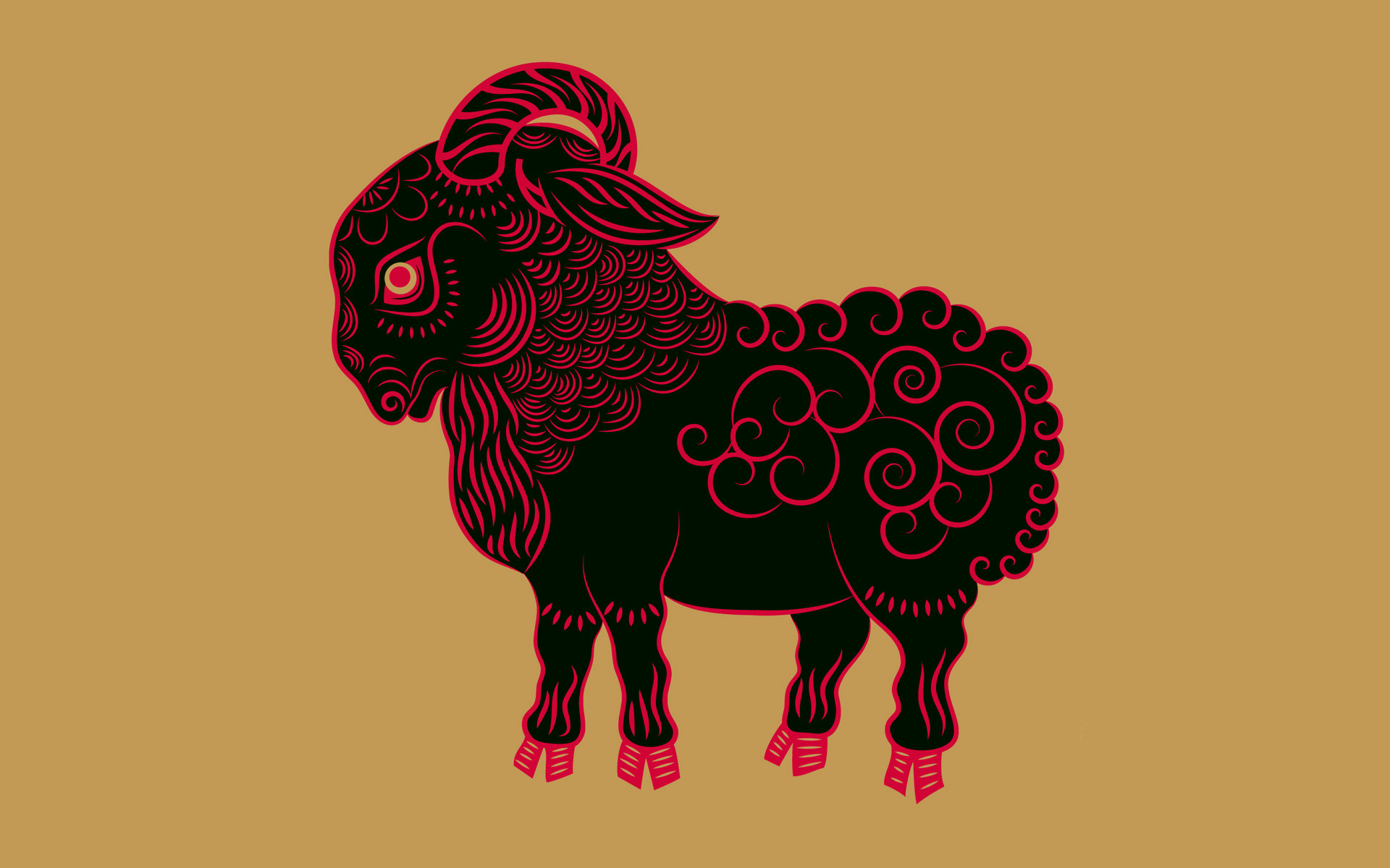 1920x1200 Image: Chinese Zodiac Goat wallpapers and stock photos. Â«
