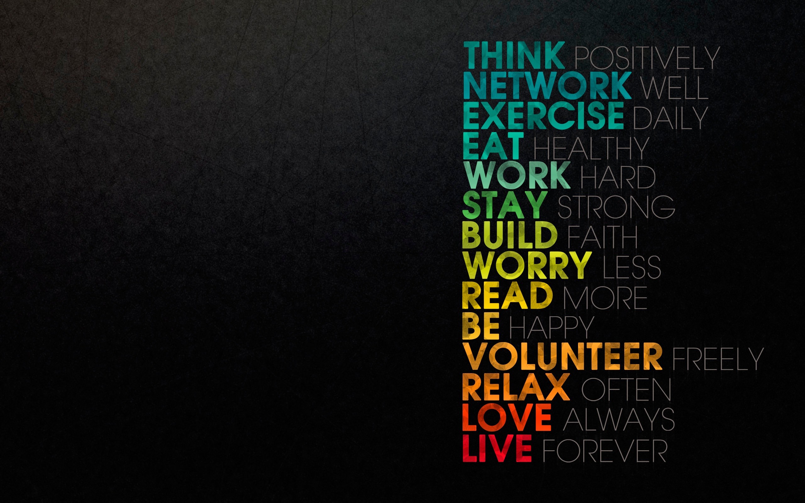 2560x1600 think positively network well poster - Google Search Â· Motivational  WallpaperWallpaper ...