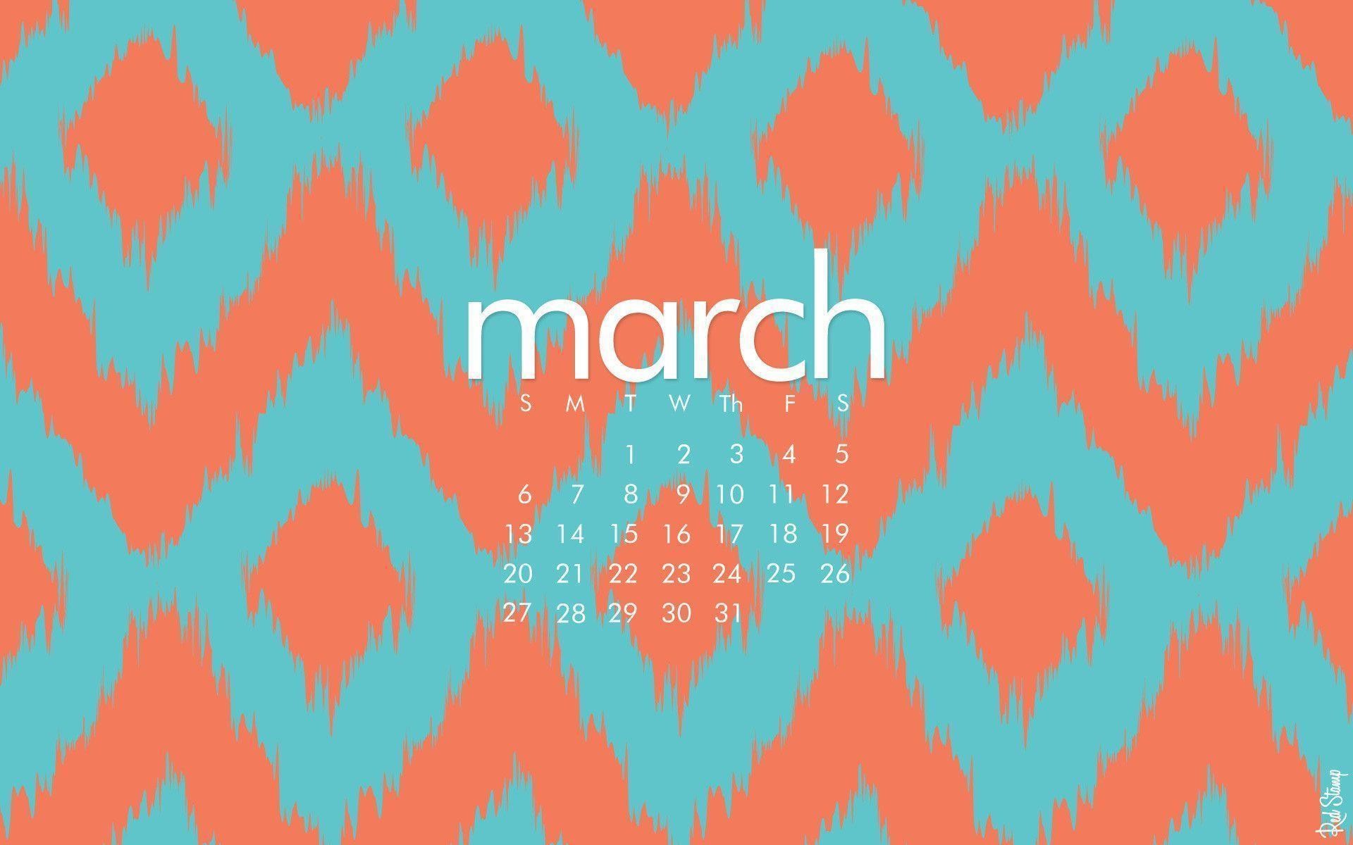 1920x1200 March Desktop Calendar wallpaper - 359709