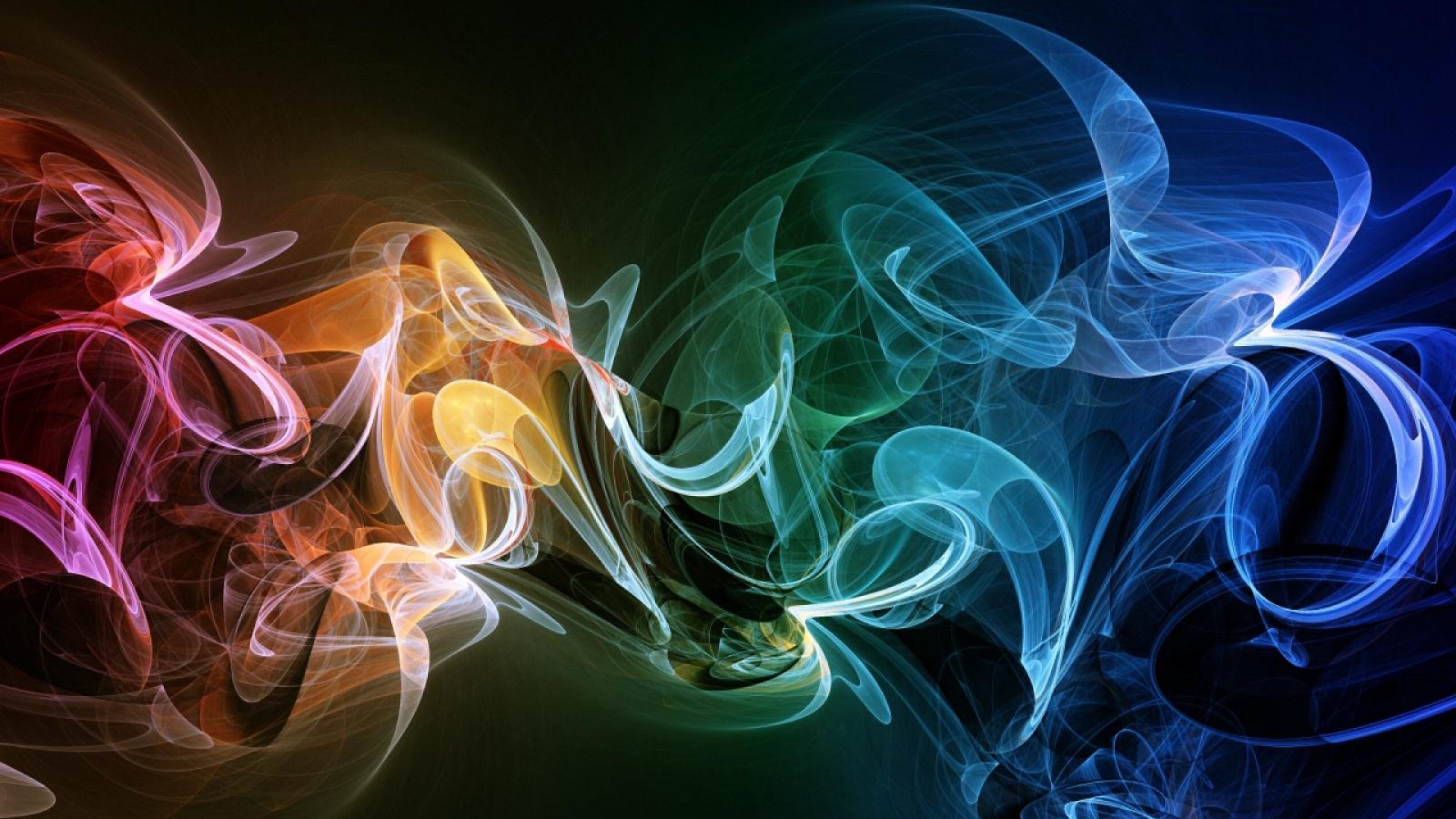 2560x1440 Colorful Smoke Wallpaper