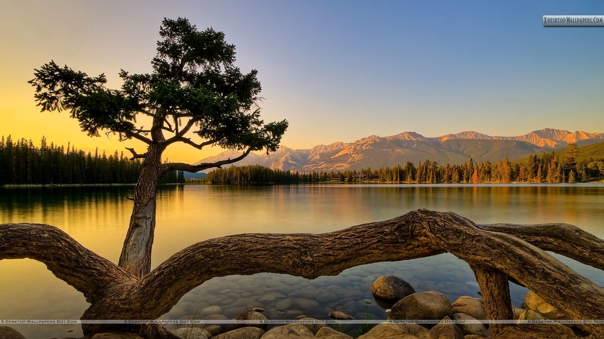 1920x1080 You are viewing wallpaper titled "Very Pleasent Scene Near Lake" ...