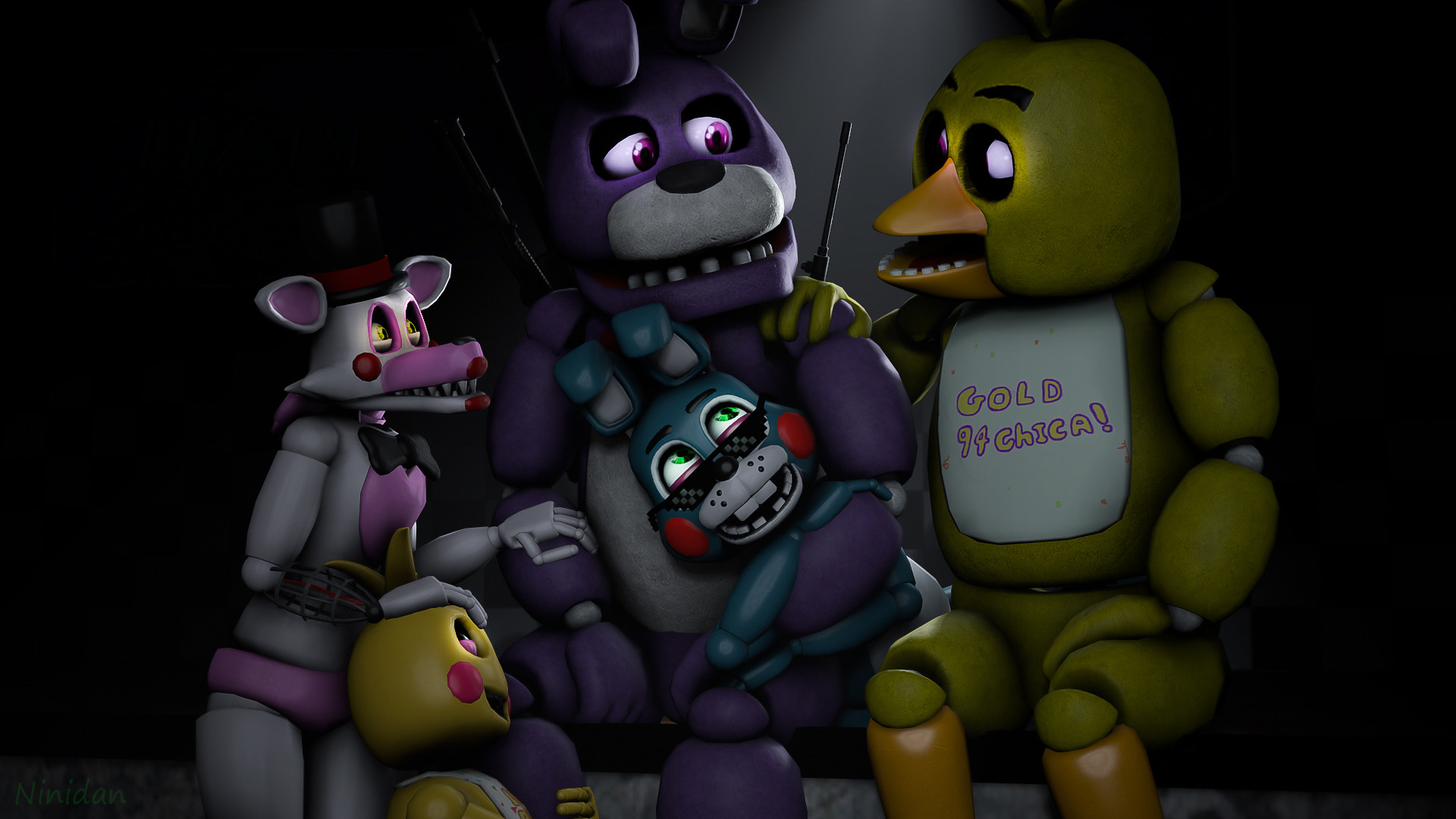 1920x1080 Five Nights at Freddy's images true friends sfm by ninidan d8uqd59 HD  wallpaper and background photos