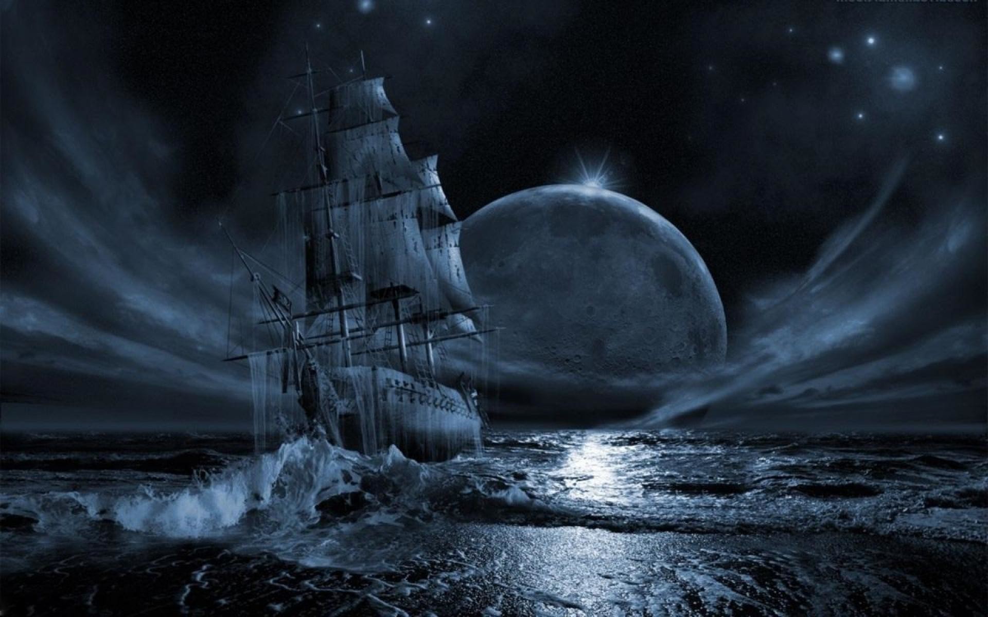 1920x1200 Ghost Pirate Ship Wallpapers High Quality Resolution