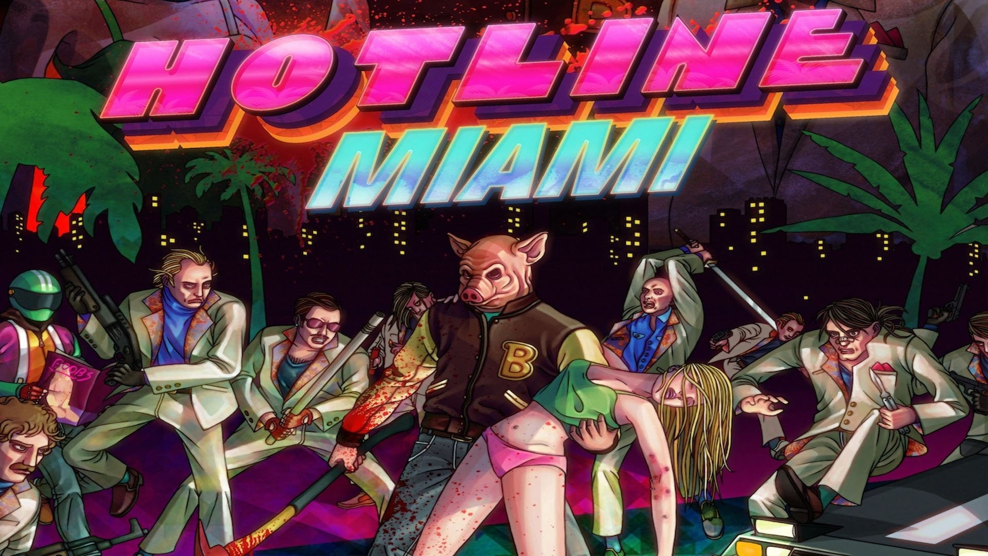 1920x1080 HOTLINE-MIAMI action shooter fighting hotline miami payday wallpaper |   | 547976 | WallpaperUP
