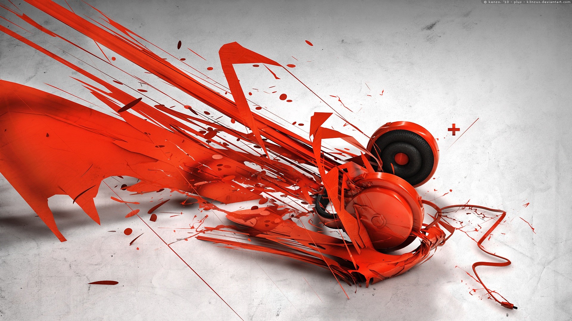1920x1080 Abstract Music Headphones Wallpapers